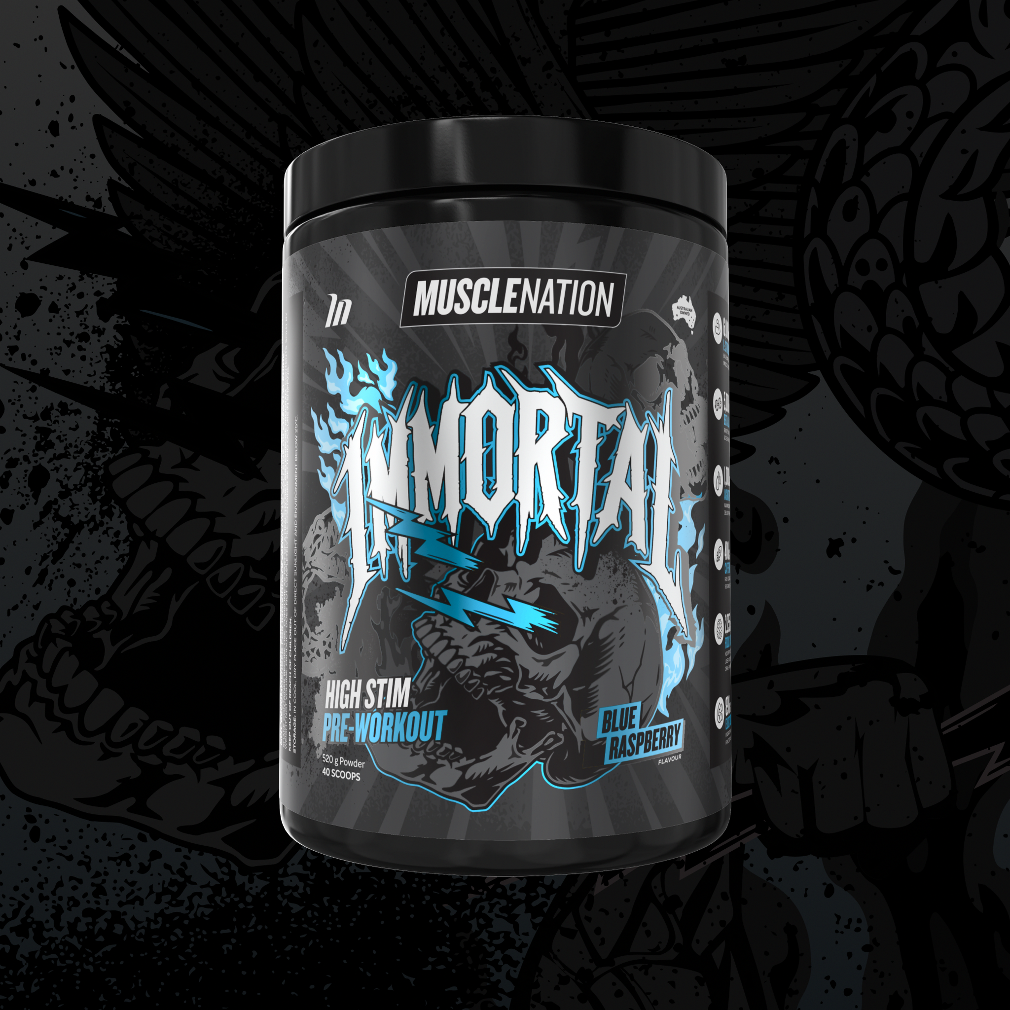 Workout - Blue Raspberry - 40 serves