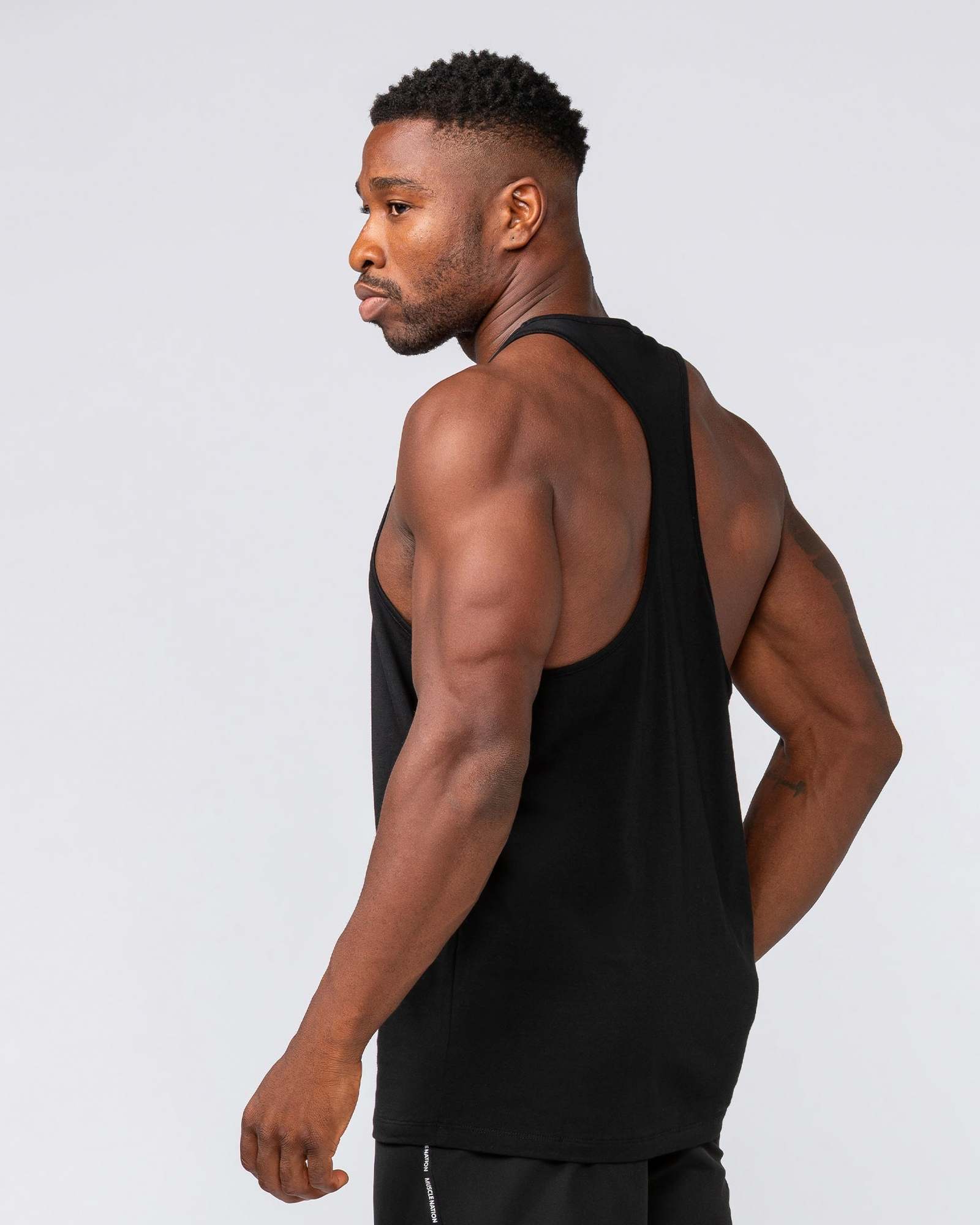 Infinite Y Back Singlet - Black