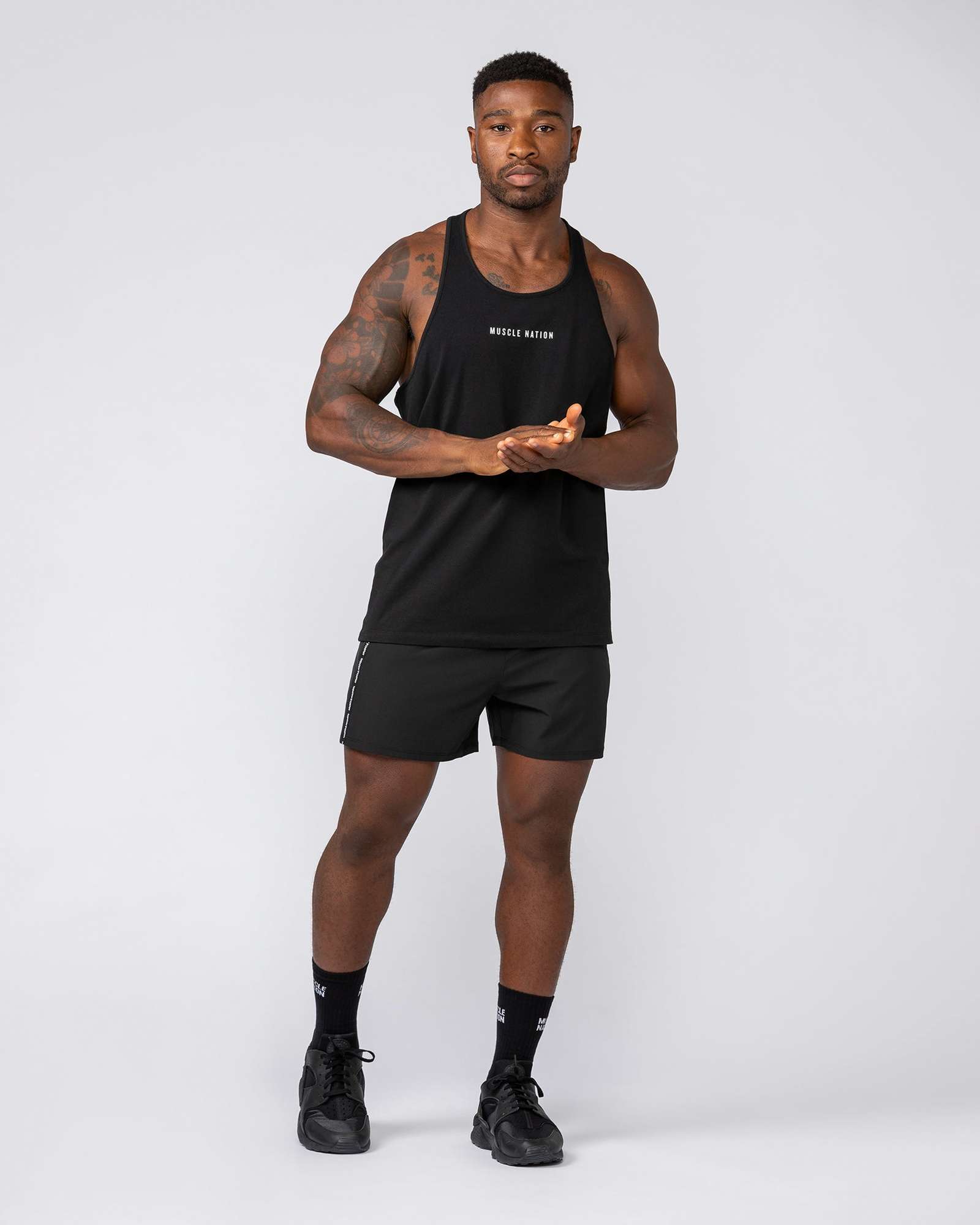 Infinite Y Back Singlet - Black