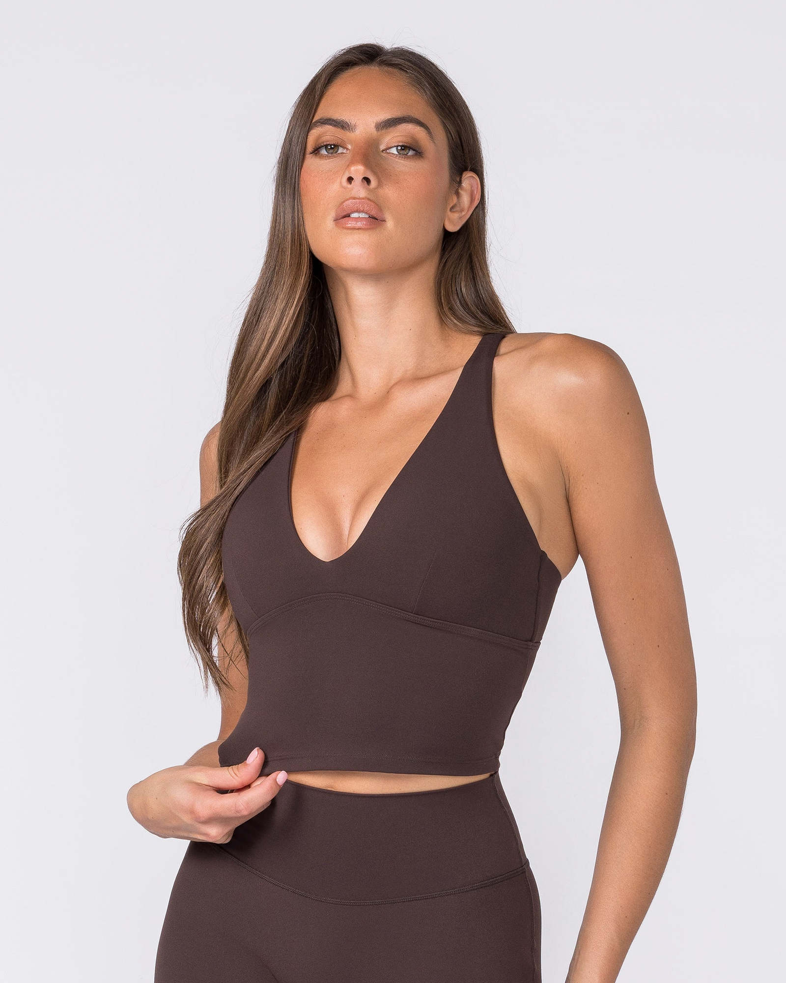 Influence Bra Tank - Cocoa