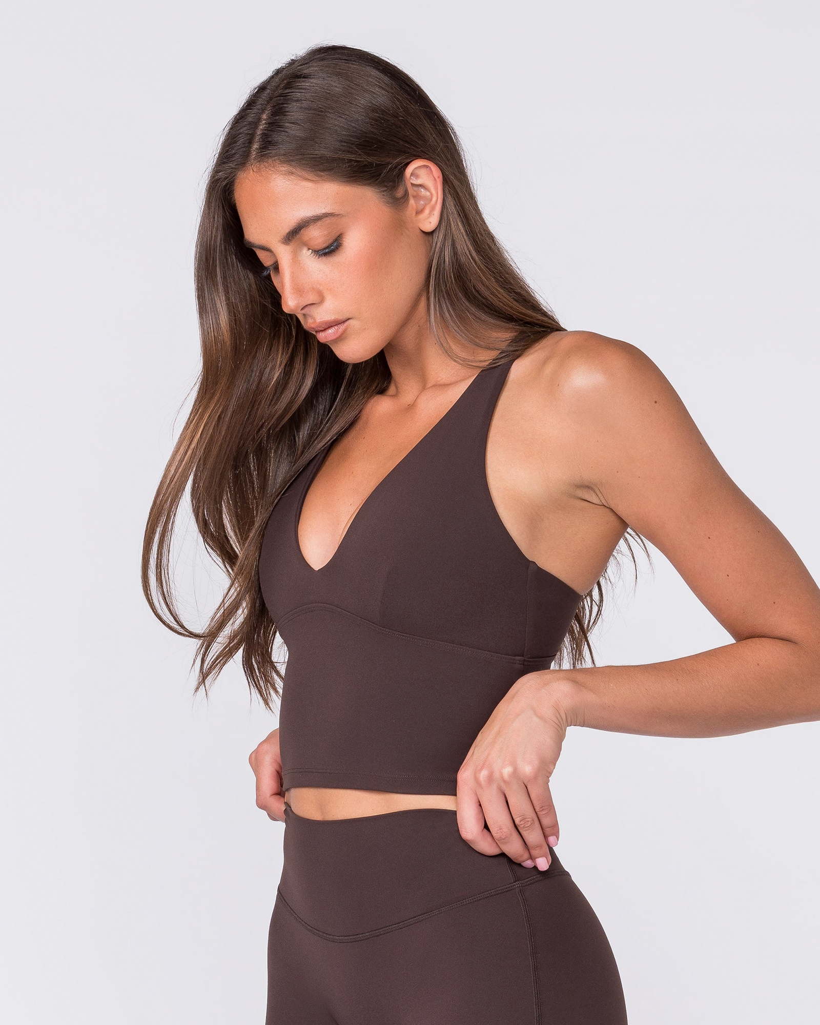 Influence Bra Tank - Cocoa
