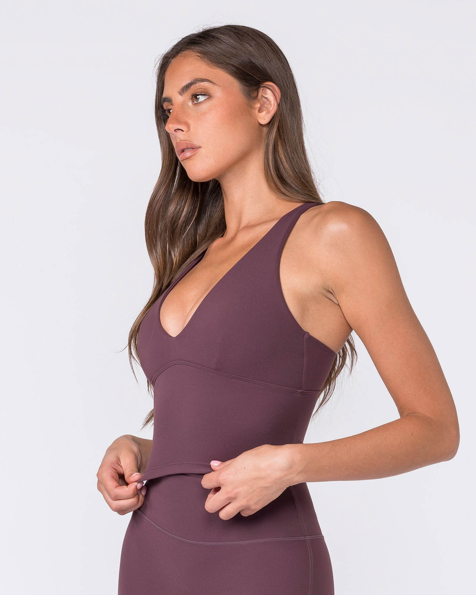 Influence Bra Tank - Dark Cherry