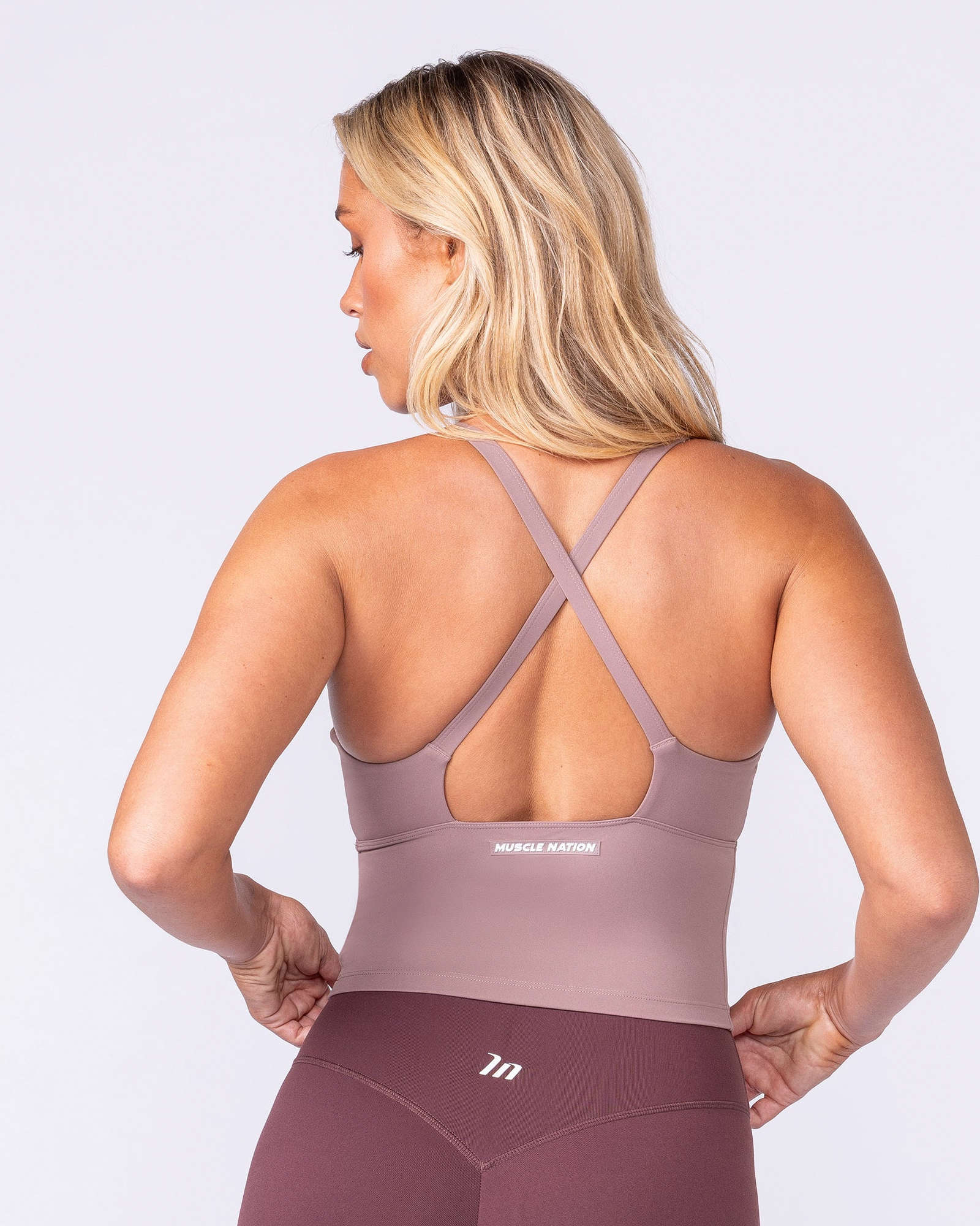 Influence Bra Tank - Mocha Berry