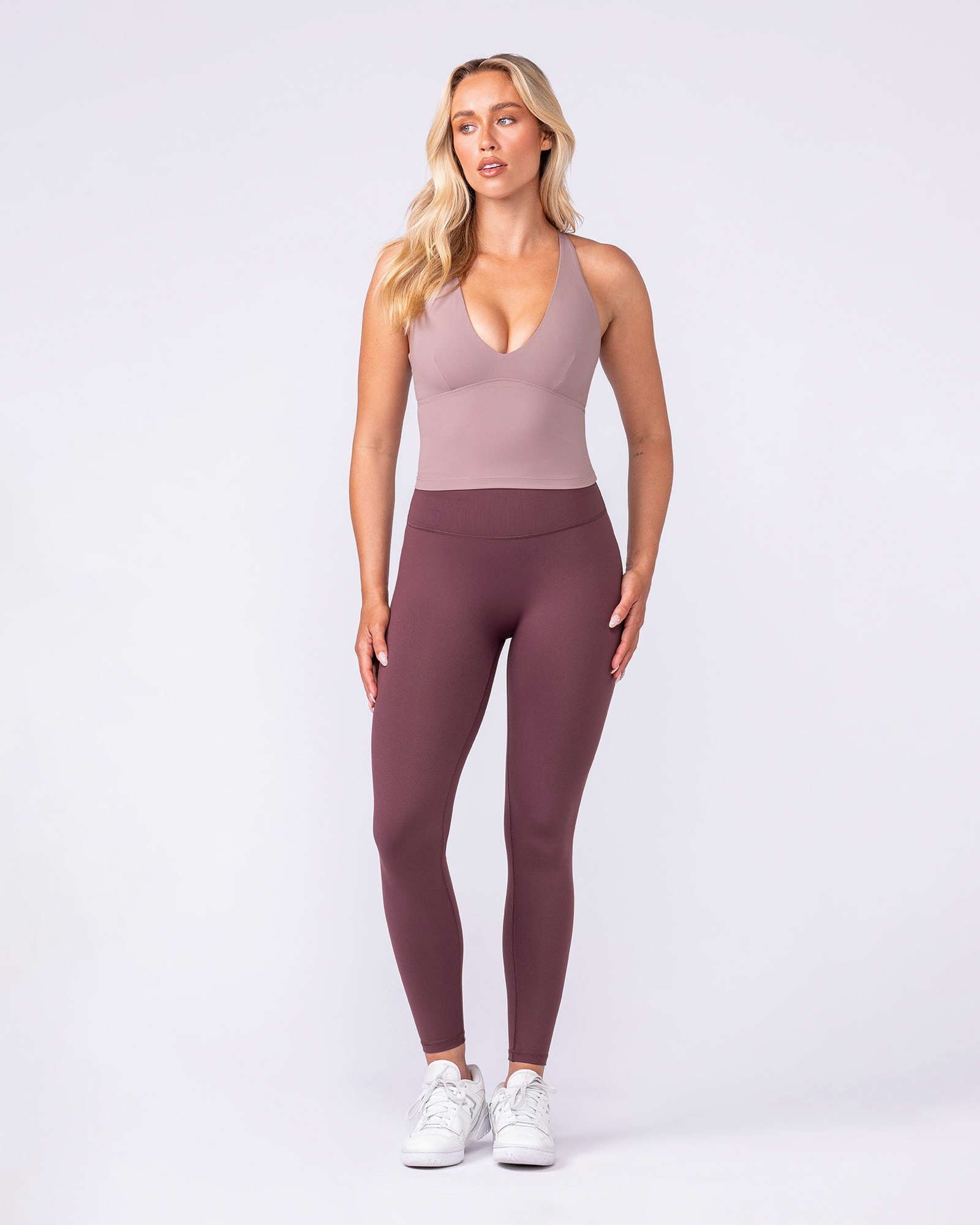 Influence Bra Tank - Mocha Berry
