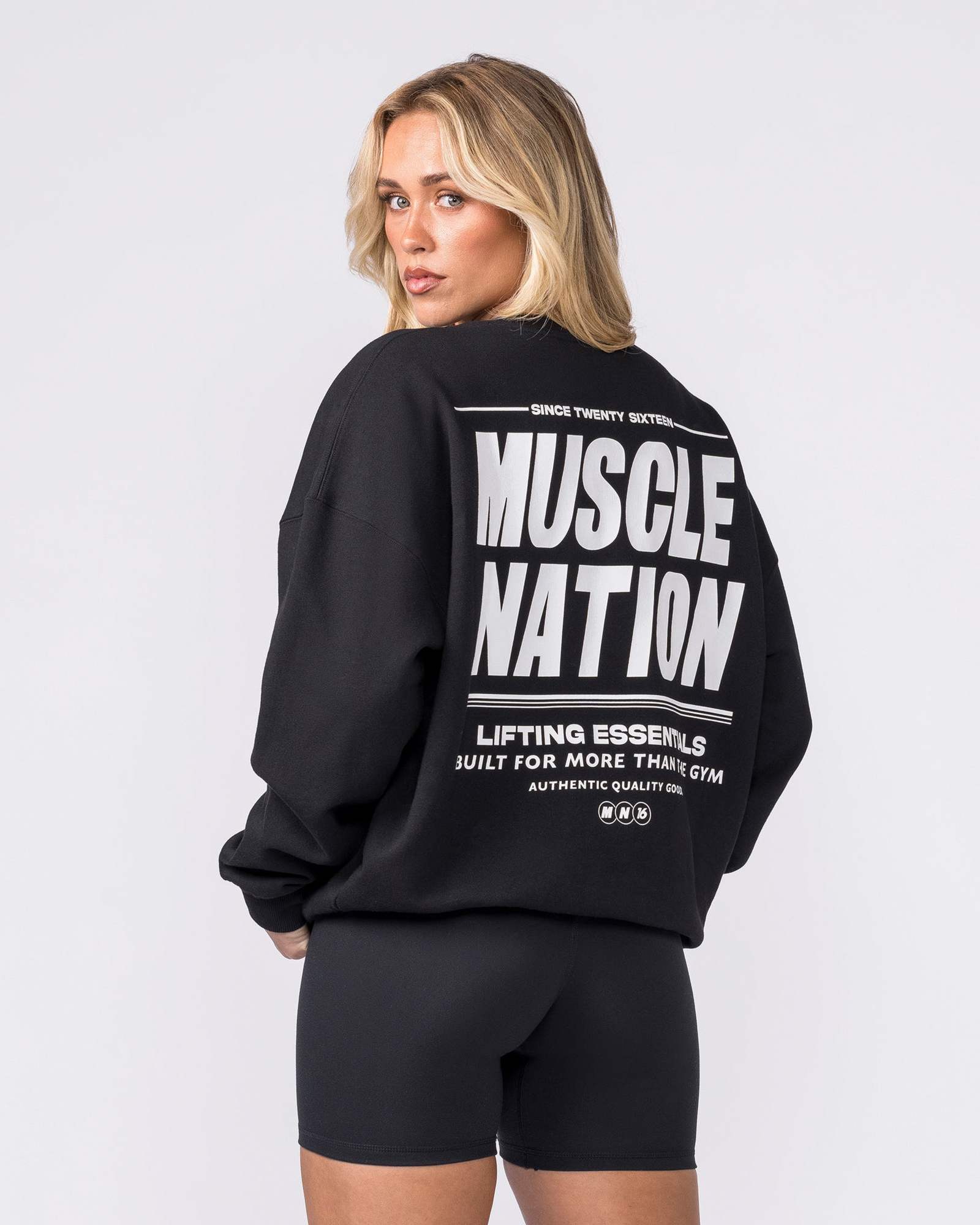 Kick-Start Boxy Pullover - Black