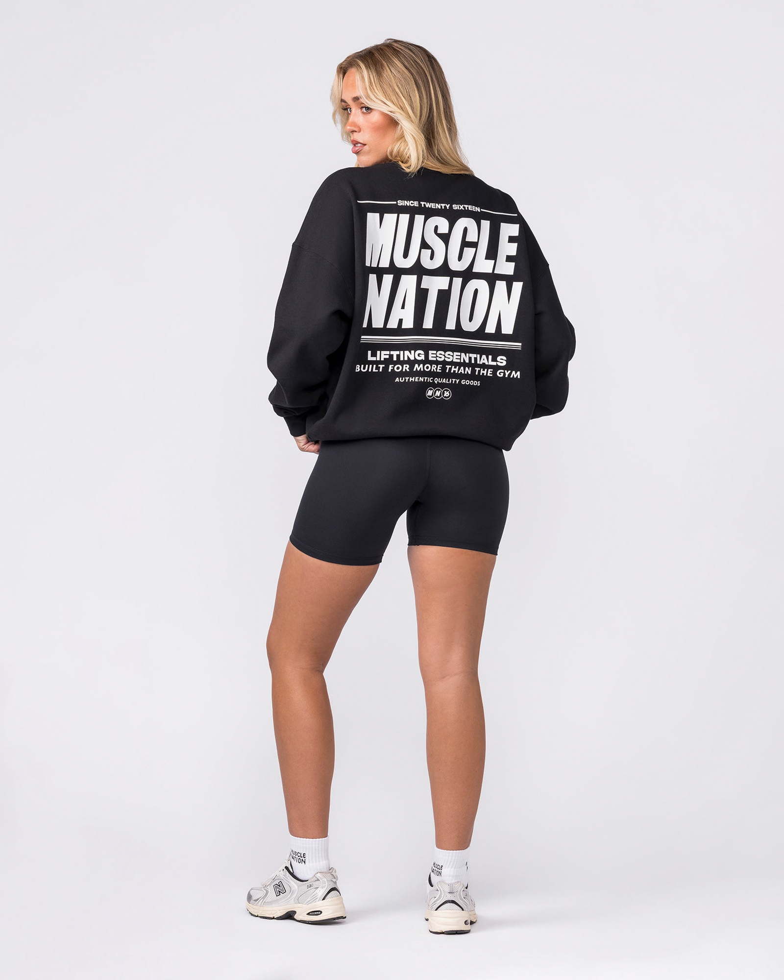 Kick-Start Boxy Pullover - Black