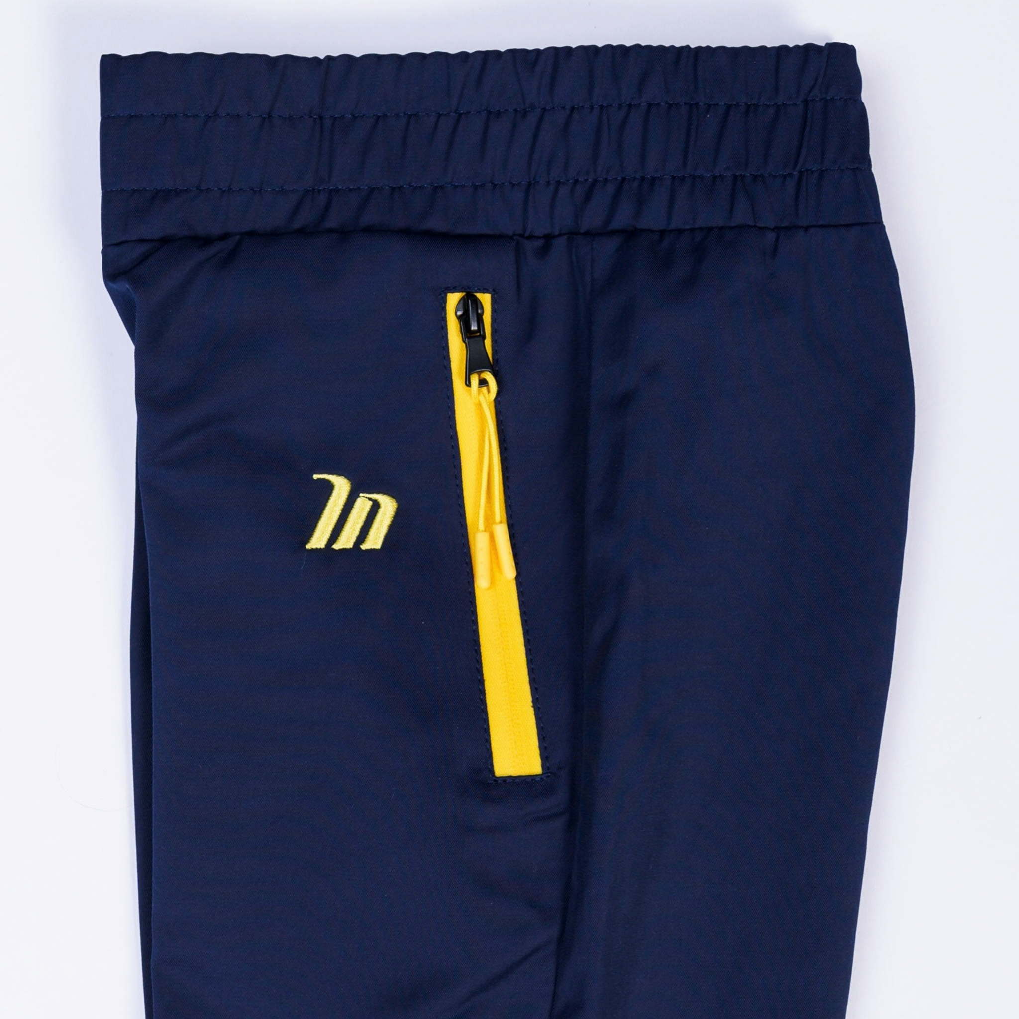 Kids MN Retro Tracksuit Pants - Navy / Yellow
