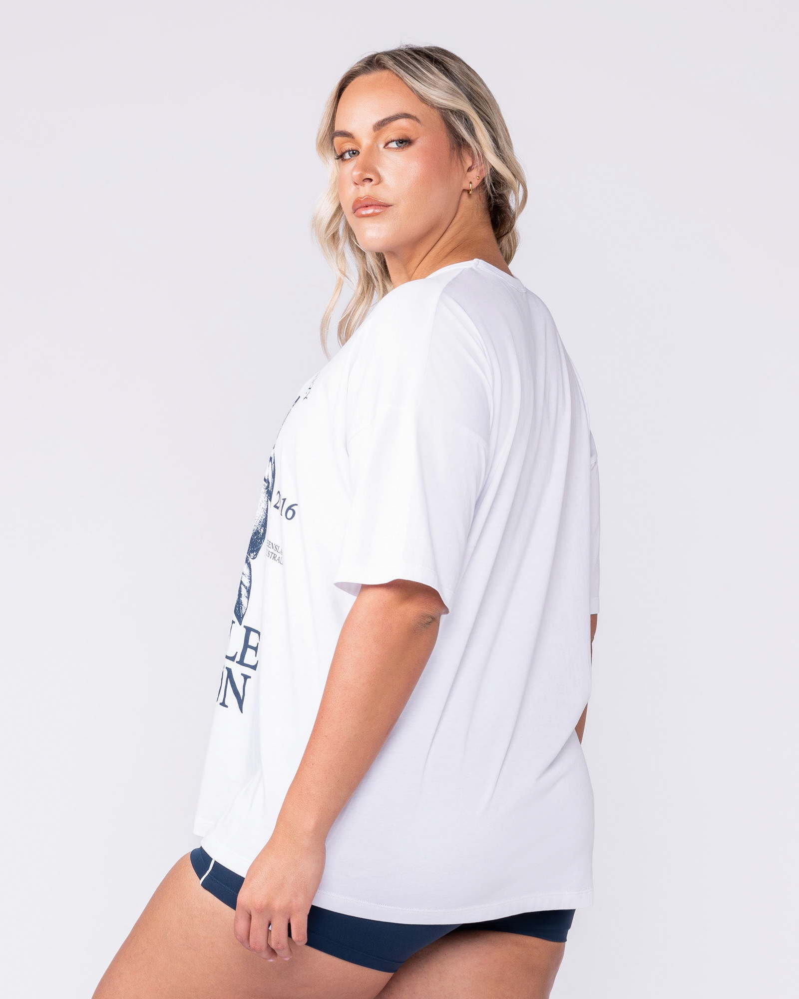 Lemon Squeezy Oversized Tee - White