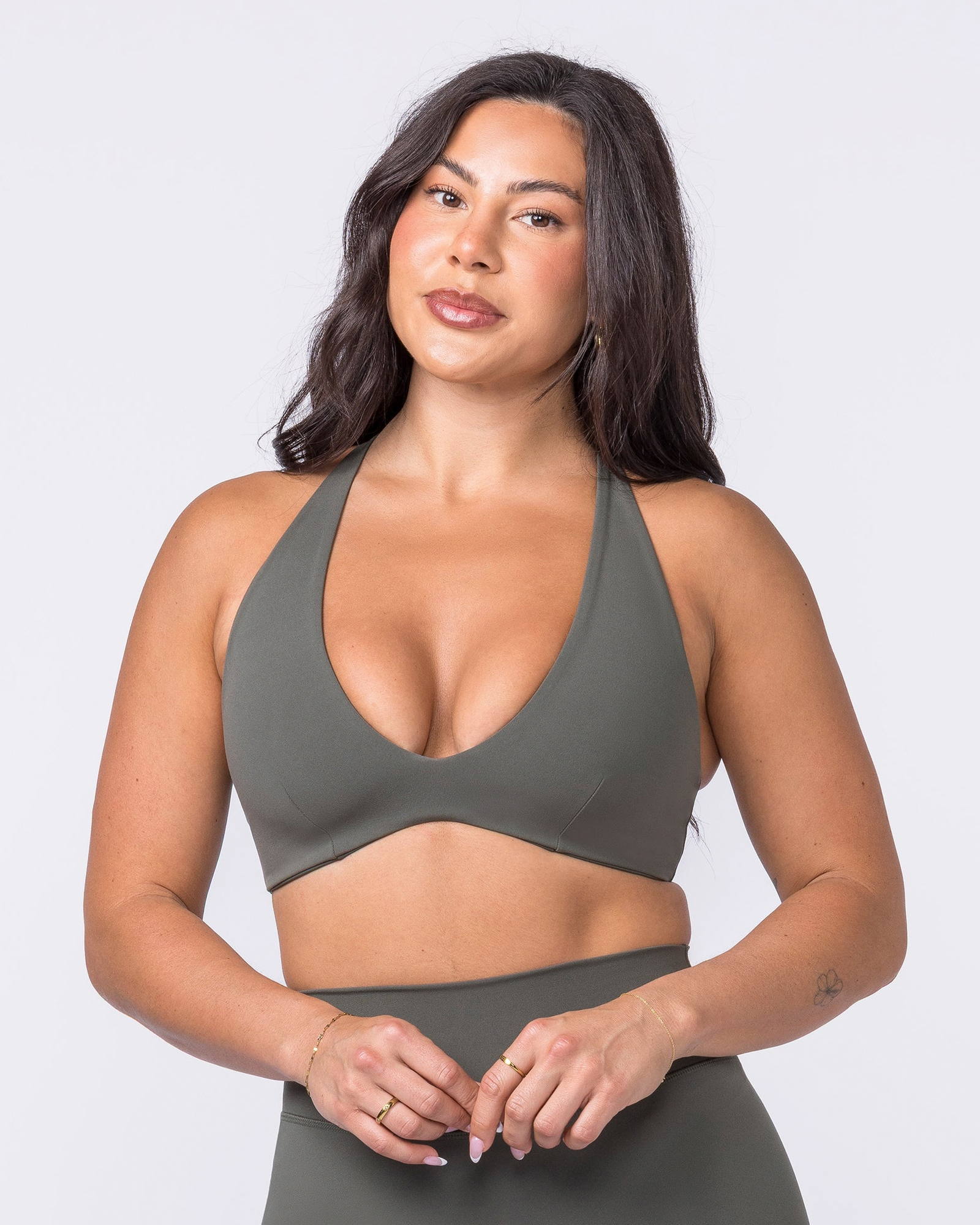 Liberty Lustre Bralette - Eucalyptus
