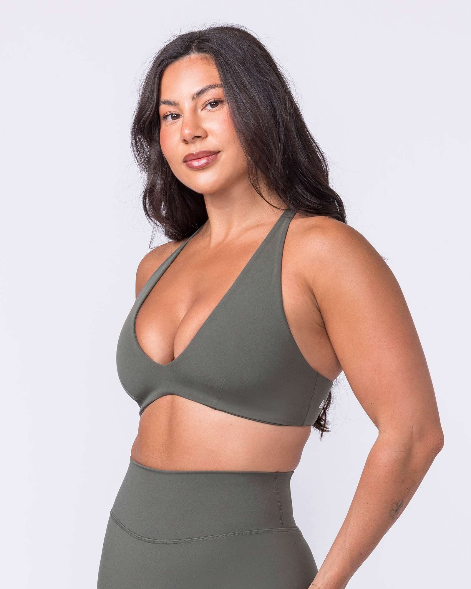 Liberty Lustre Bralette - Eucalyptus