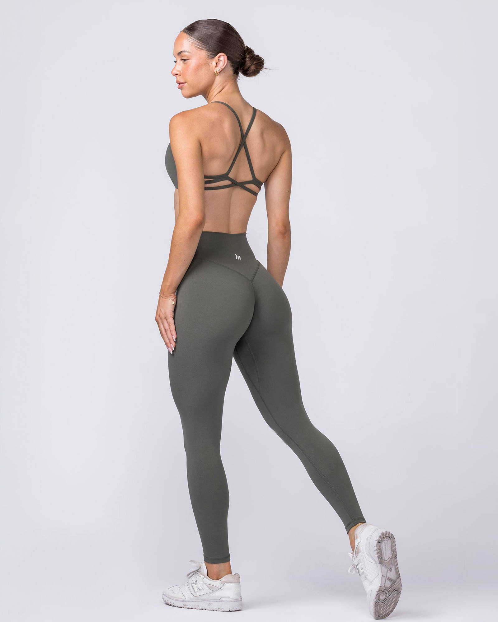 Liberty Zero Rise Ankle Length Leggings - Eucalyptus