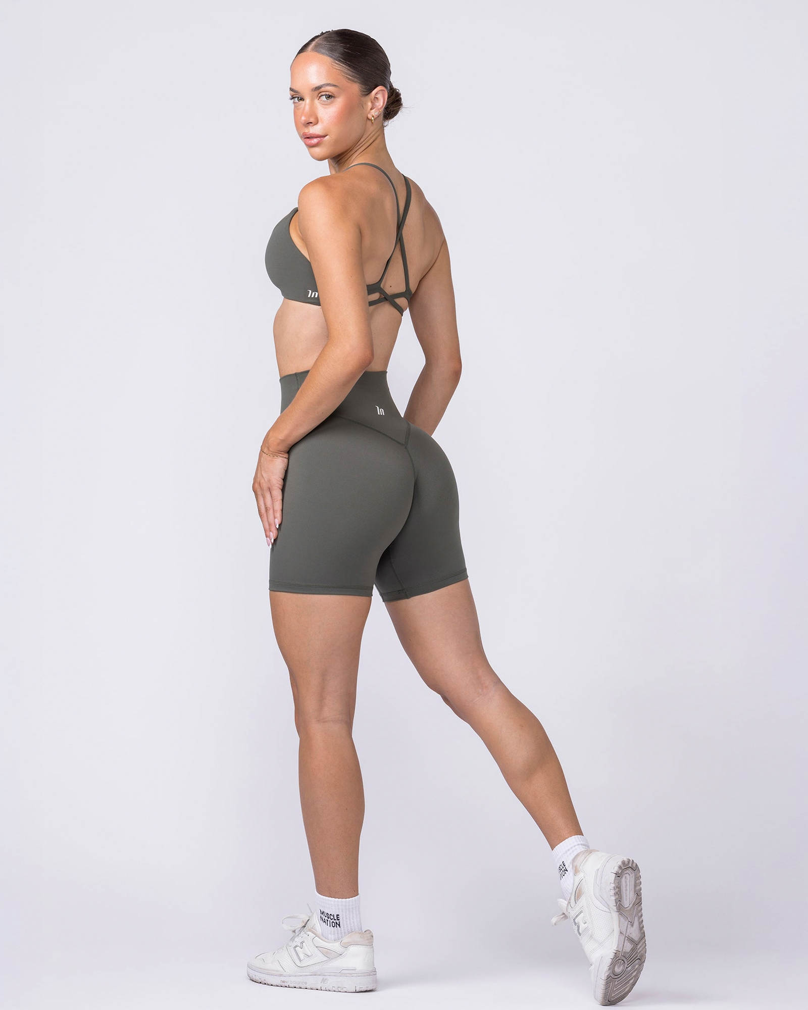 Liberty Zero Rise Bike Shorts - Eucalyptus