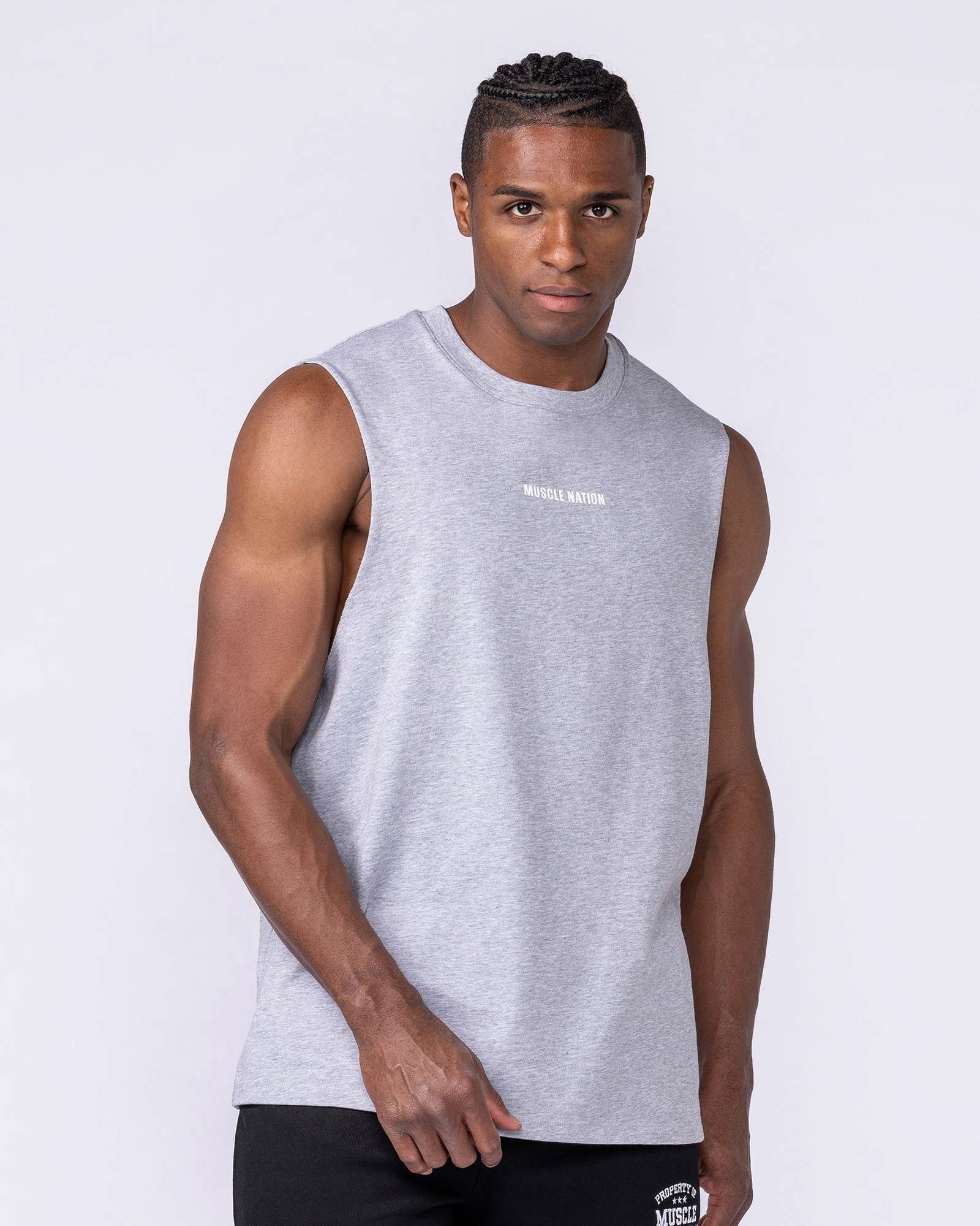 Lifestyle Training Tank - Light Grey Marl