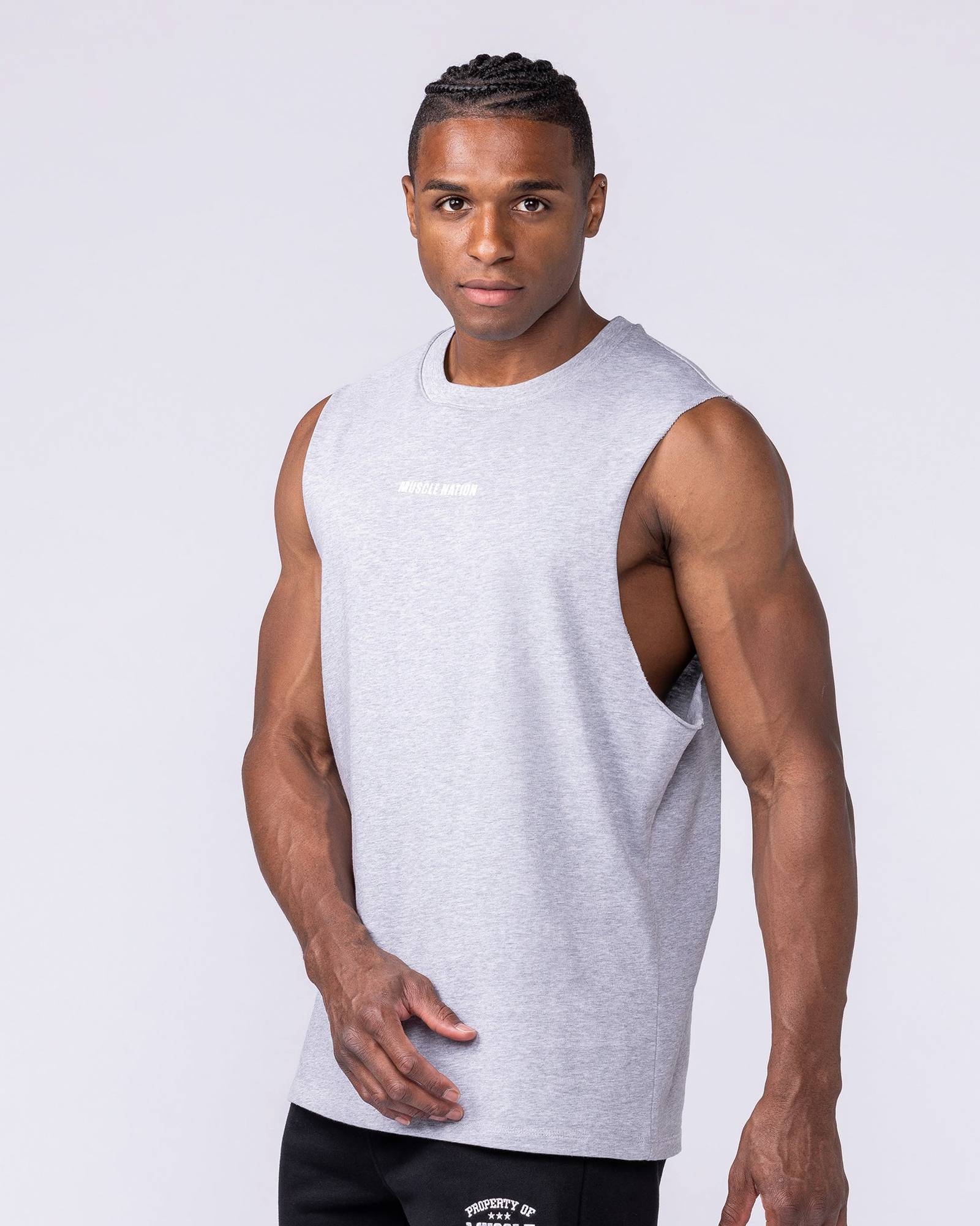 Lifestyle Training Tank - Light Grey Marl