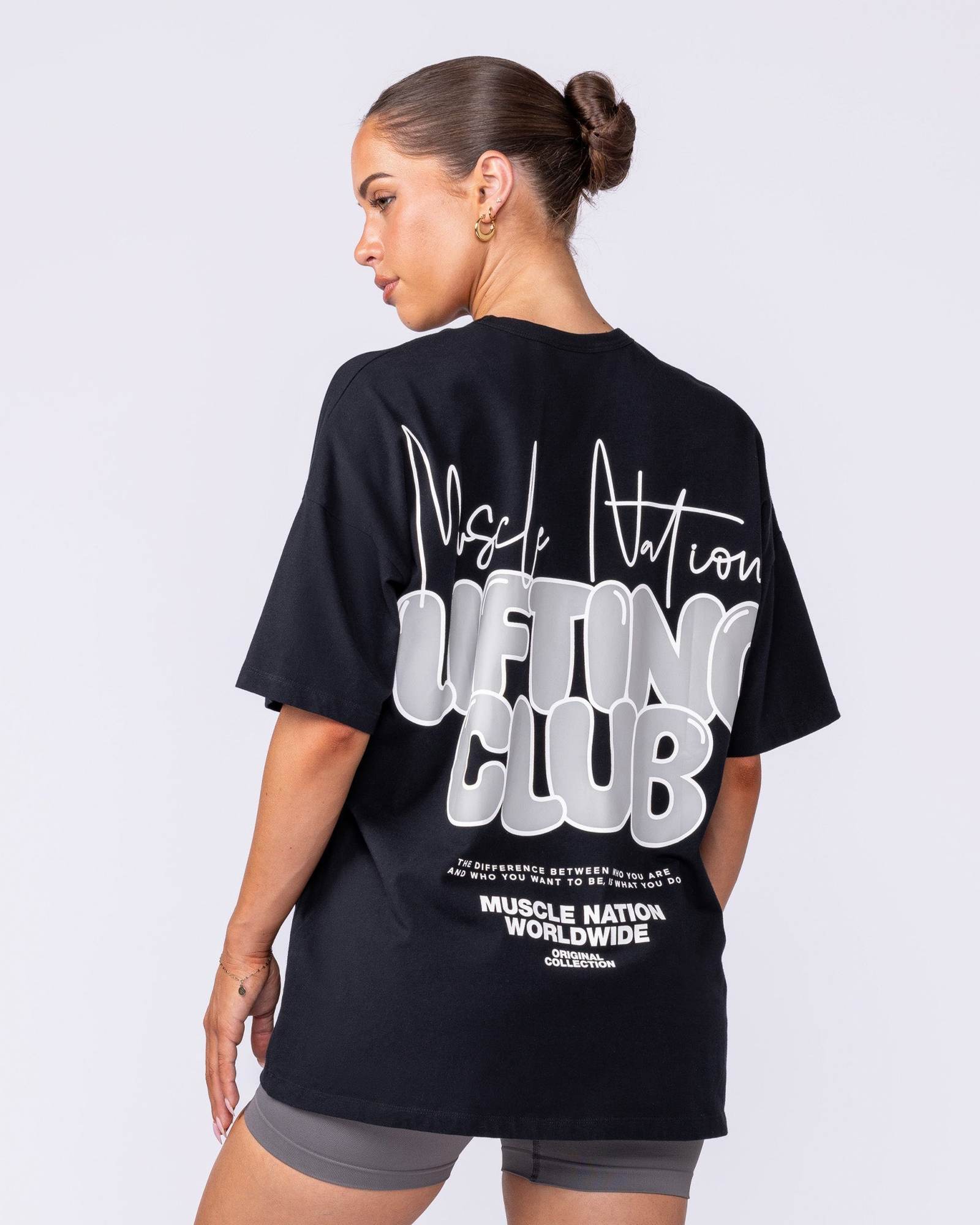 Lifting Club Oversized Tee - Black