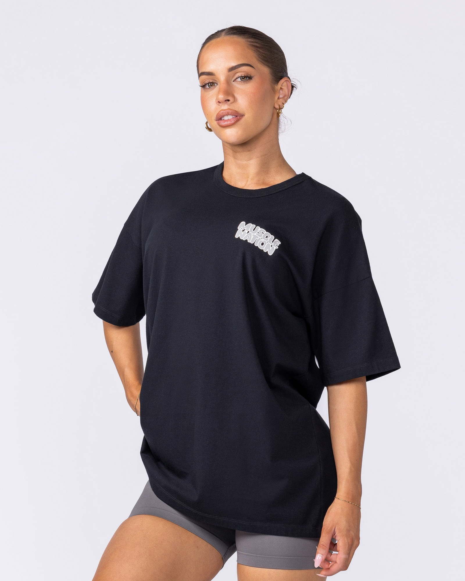 Lifting Club Oversized Tee - Black