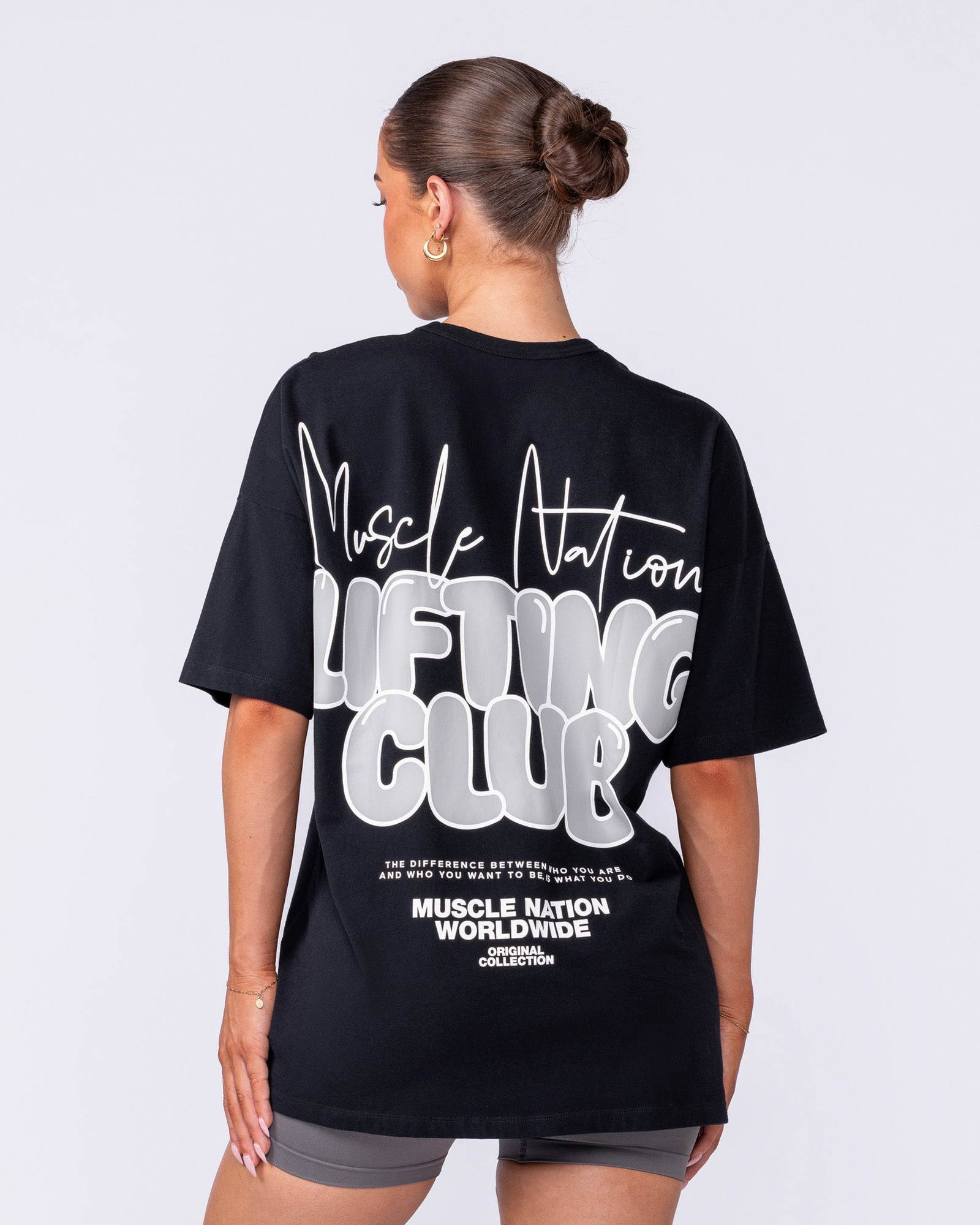 Lifting Club Oversized Tee - Black