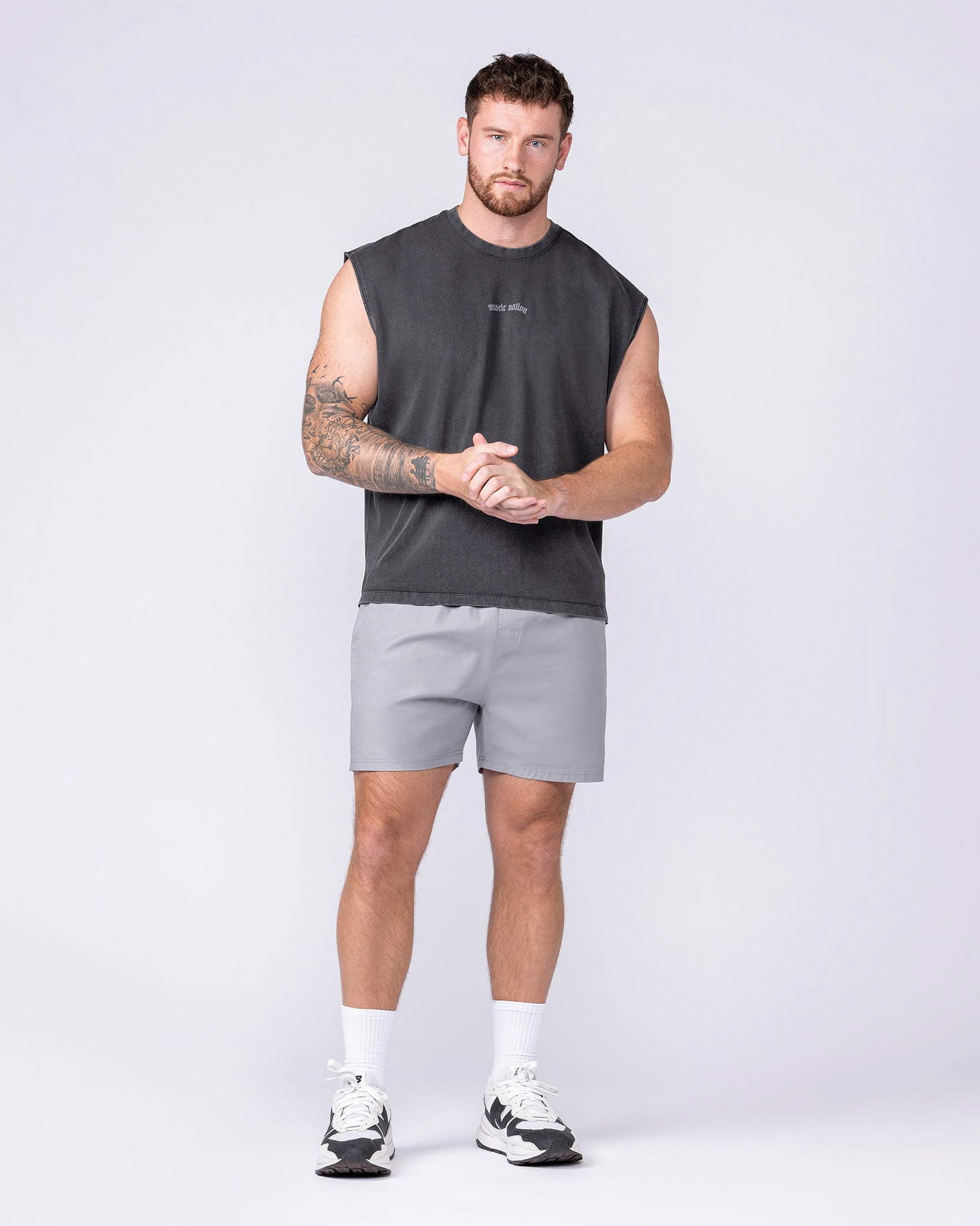 Lifting Club Vintage Boxy Muscle Tank - Washed Black