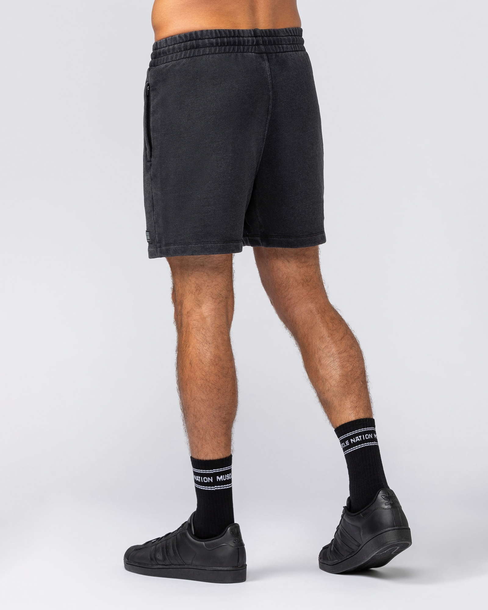 Loopback 5" Sweat Shorts - Washed Black