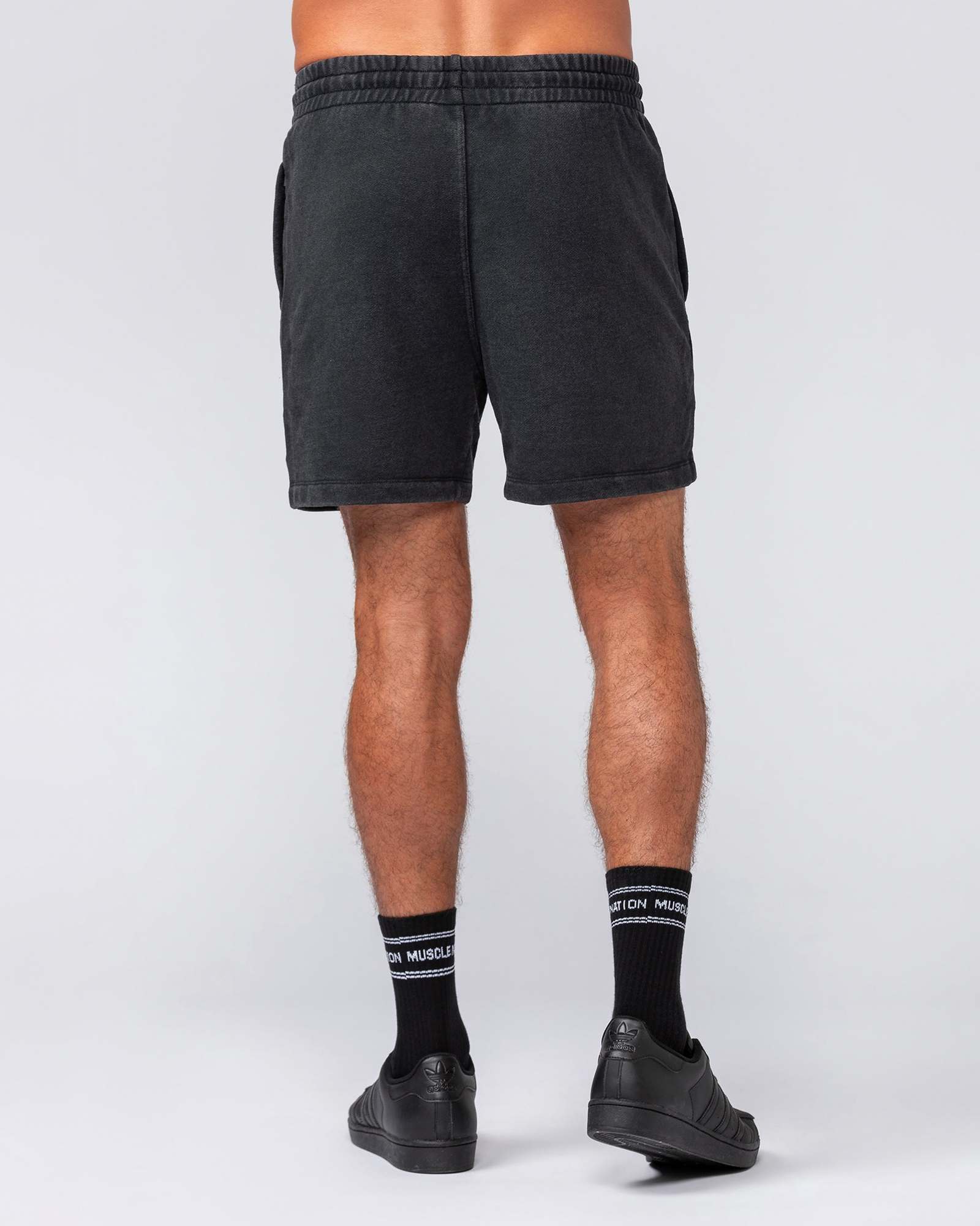 Loopback 5" Sweat Shorts - Washed Black