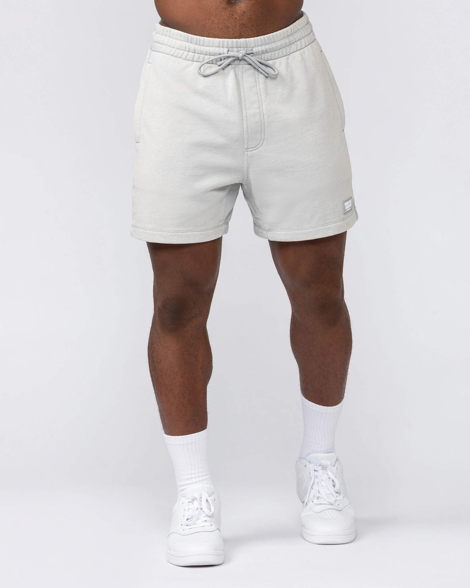 Loopback 5" Sweat Shorts - Washed Light Grey