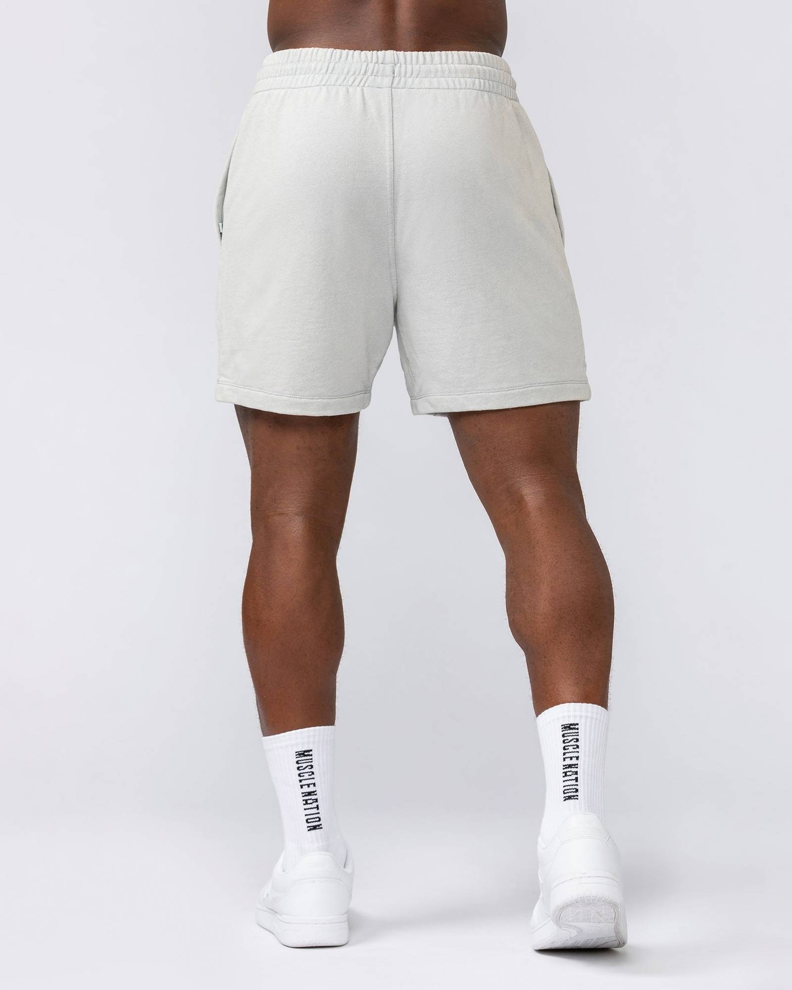 Loopback 5" Sweat Shorts - Washed Light Grey
