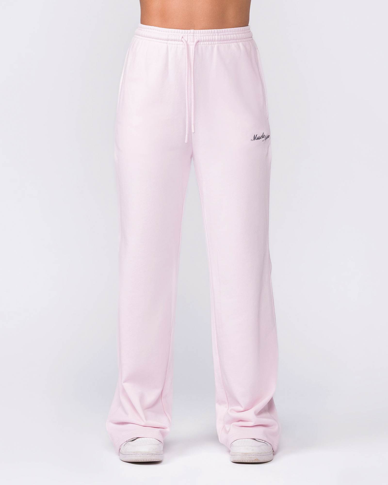 Loopback Straight Leg Trackies - Babydoll