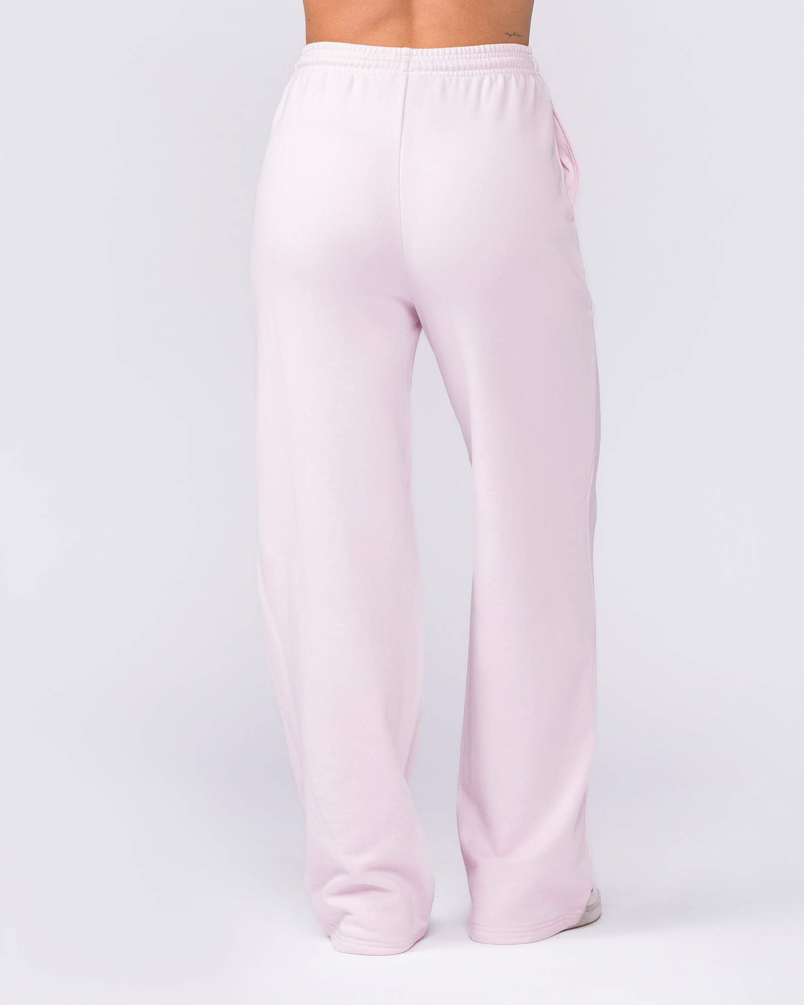 Loopback Straight Leg Trackies - Babydoll