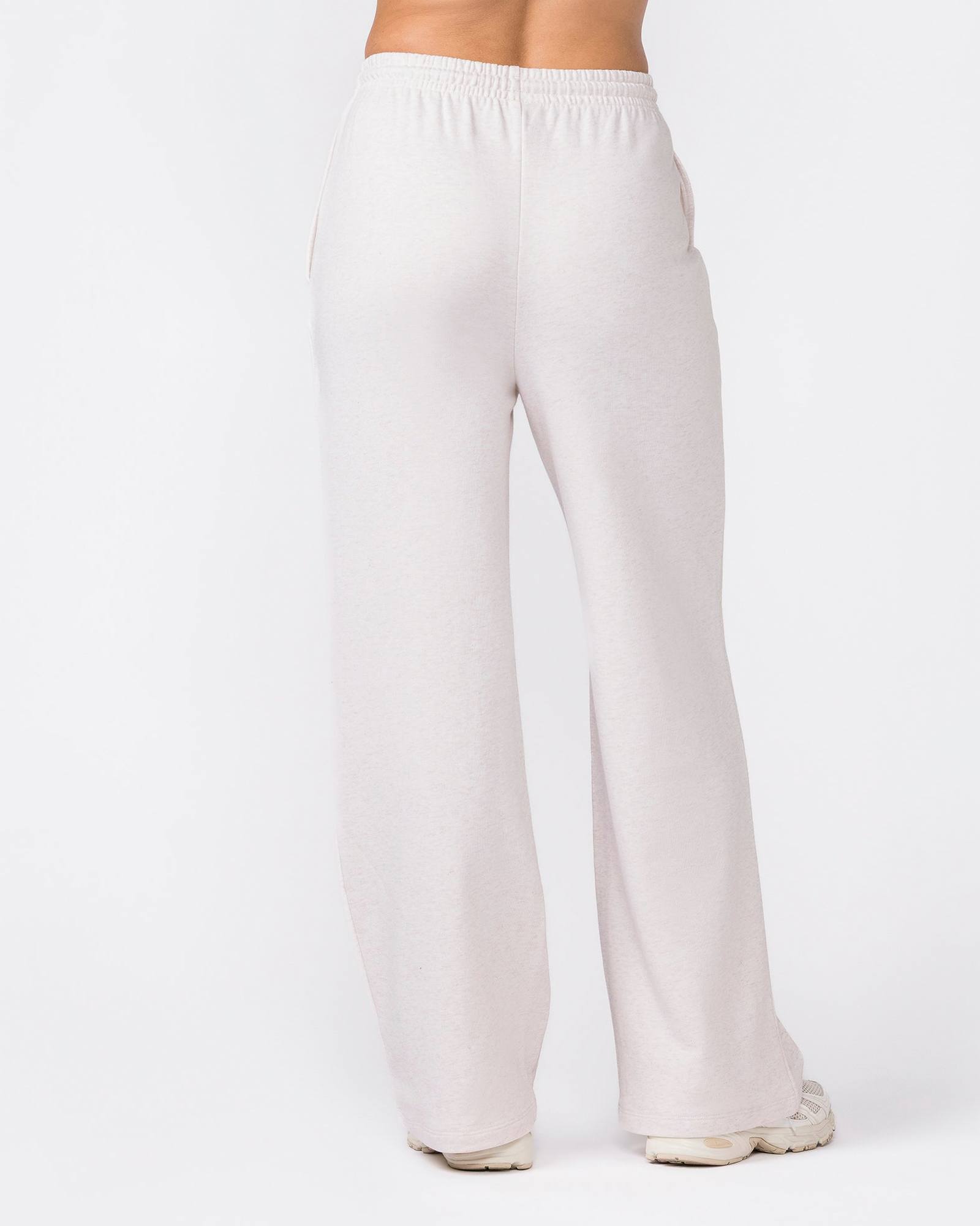 Loopback Straight Leg Trackies - Dew Marl