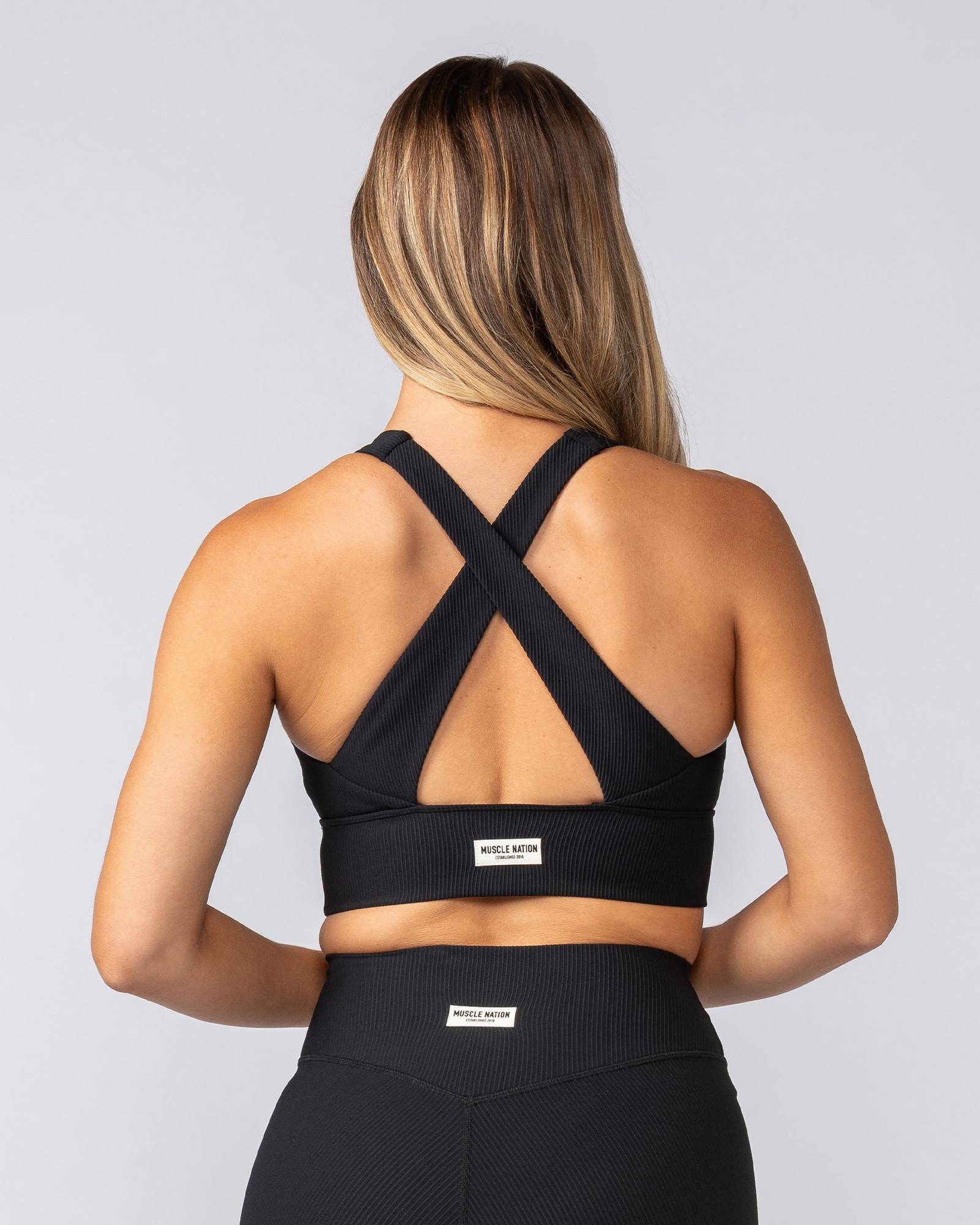 Lover Longline Rib Bra - Black