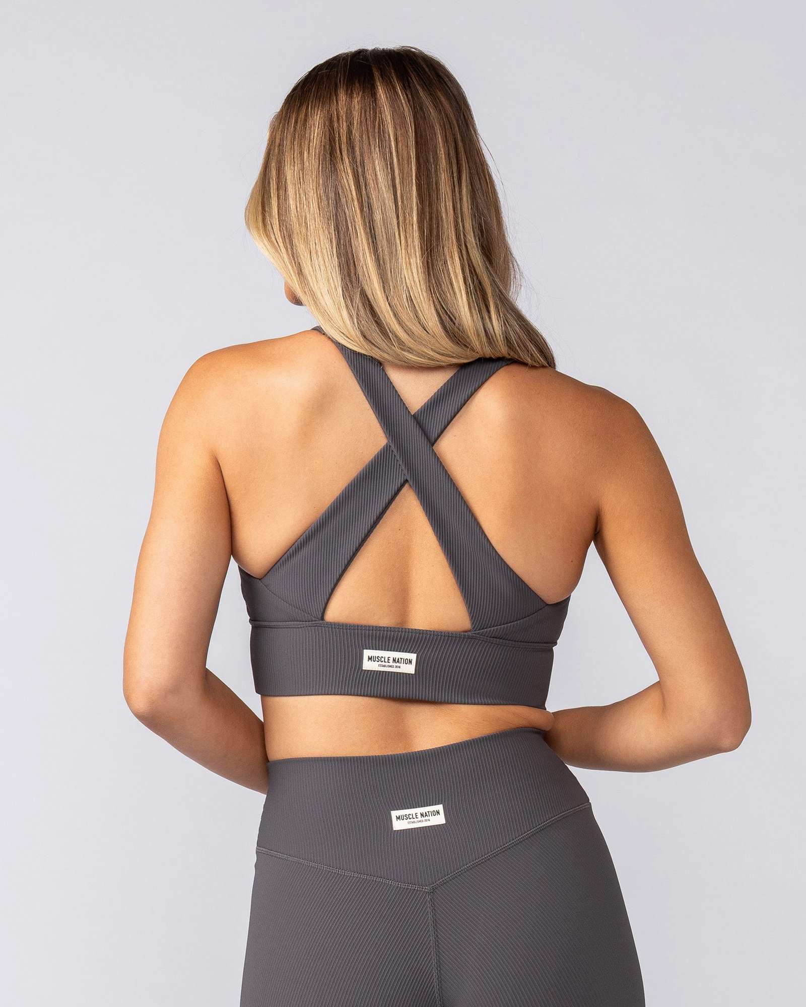 Lover Longline Rib Bra - Phantom