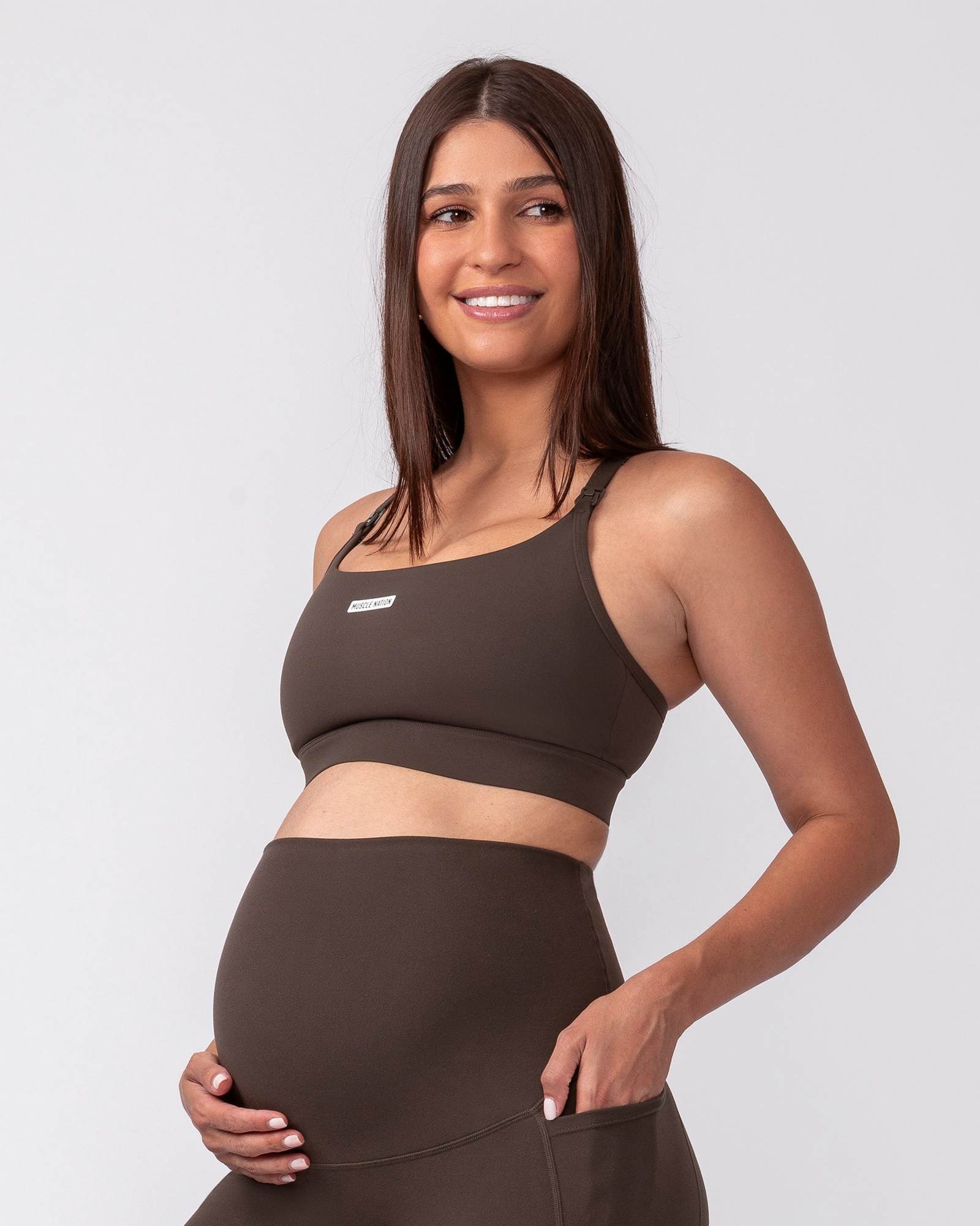 Maternity Aura Bra - Deep Brown