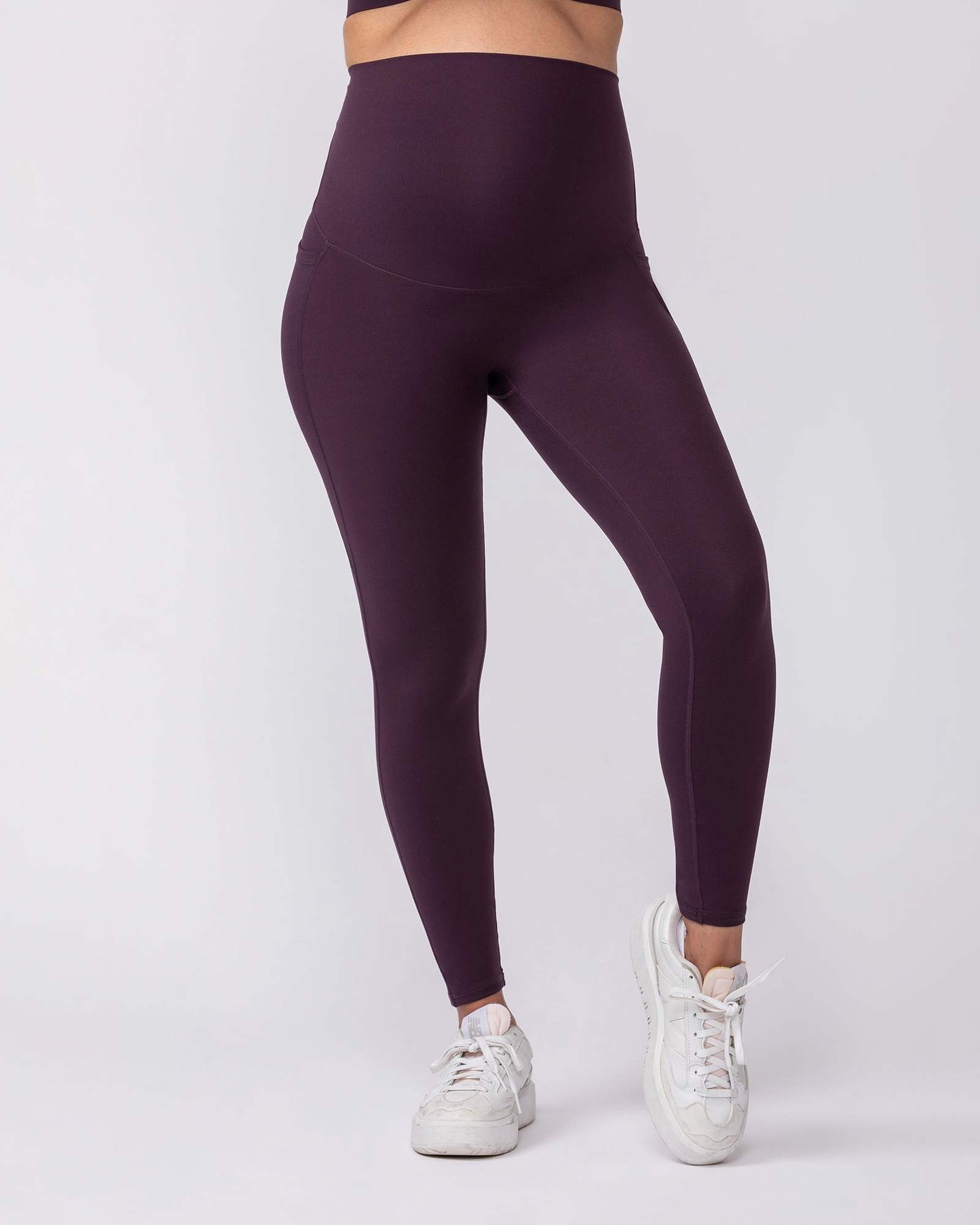 Maternity Everyday Pocket Leggings - Midnight Plum