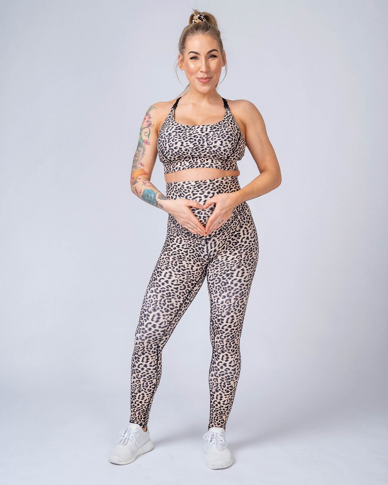 Maternity Leggings - Yellow Leopard