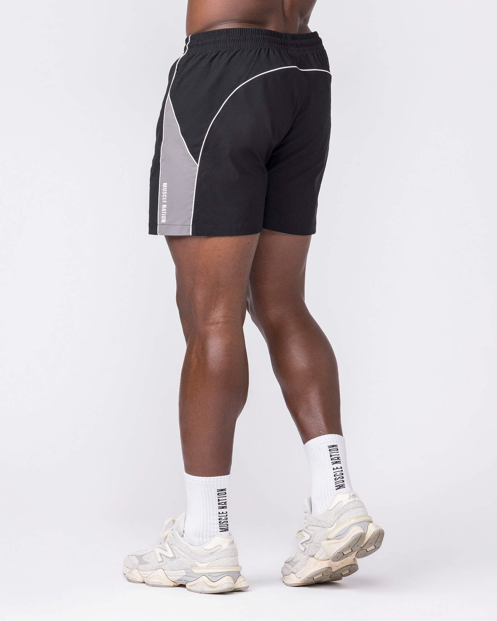 Command Windbreaker Shorts - Black