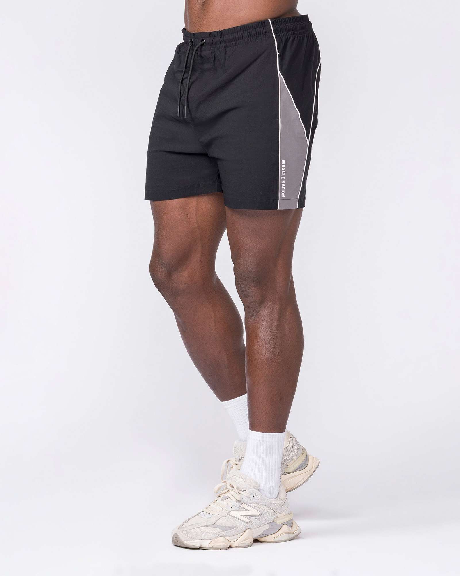 Command Windbreaker Shorts - Black
