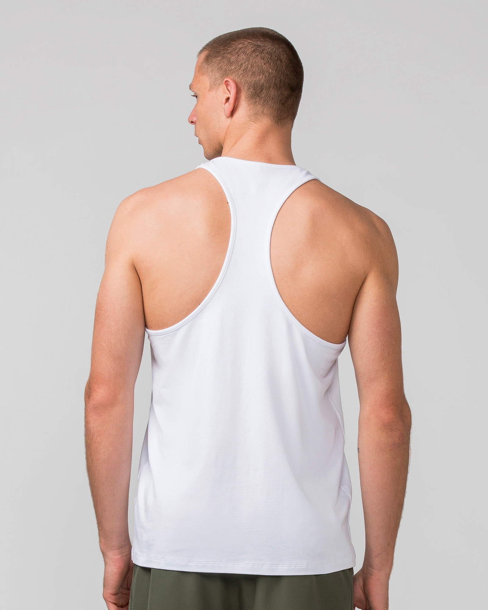 Infinite Y Back Singlet - White