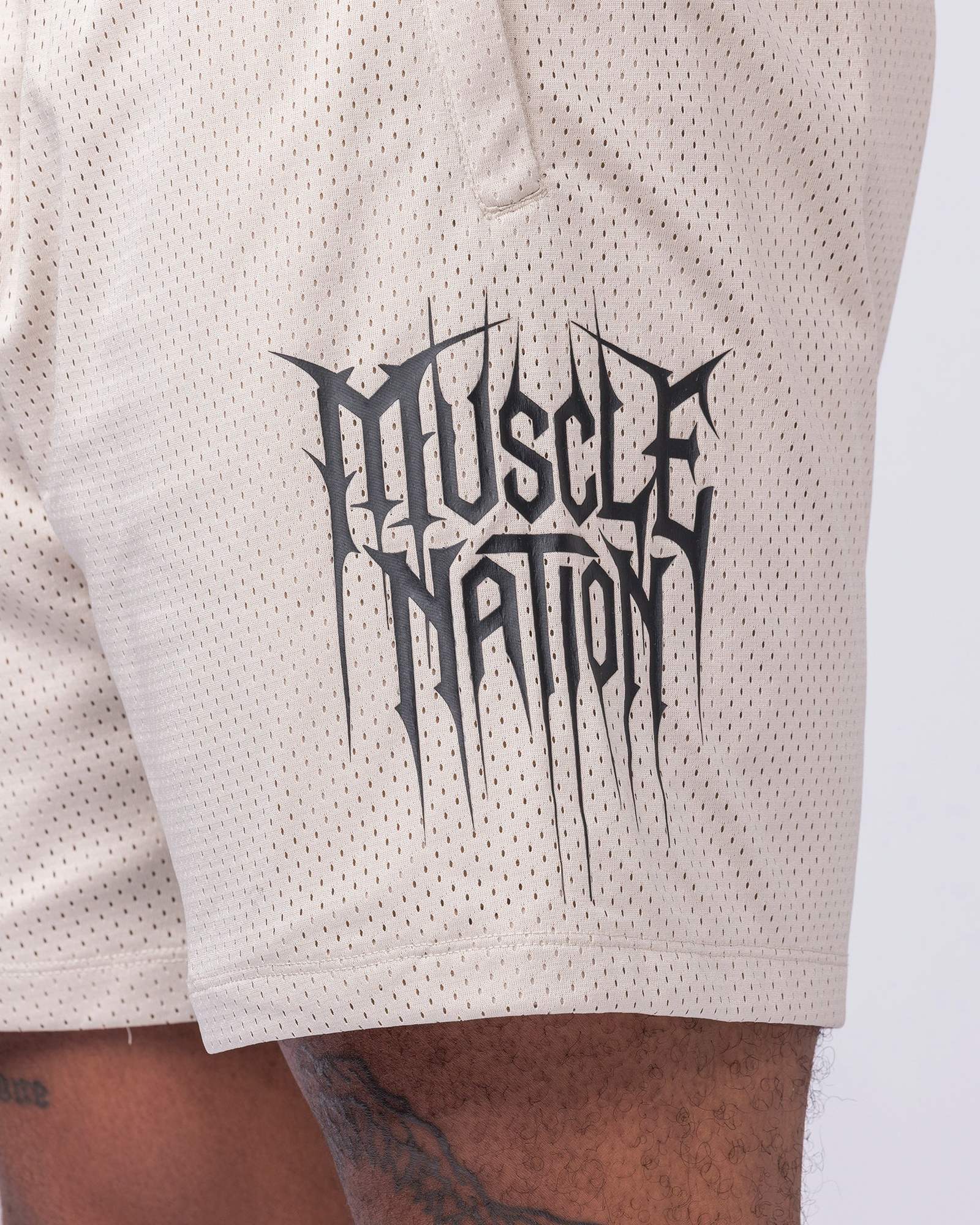 Metalcore Lay Up 5" Shorts - Cream