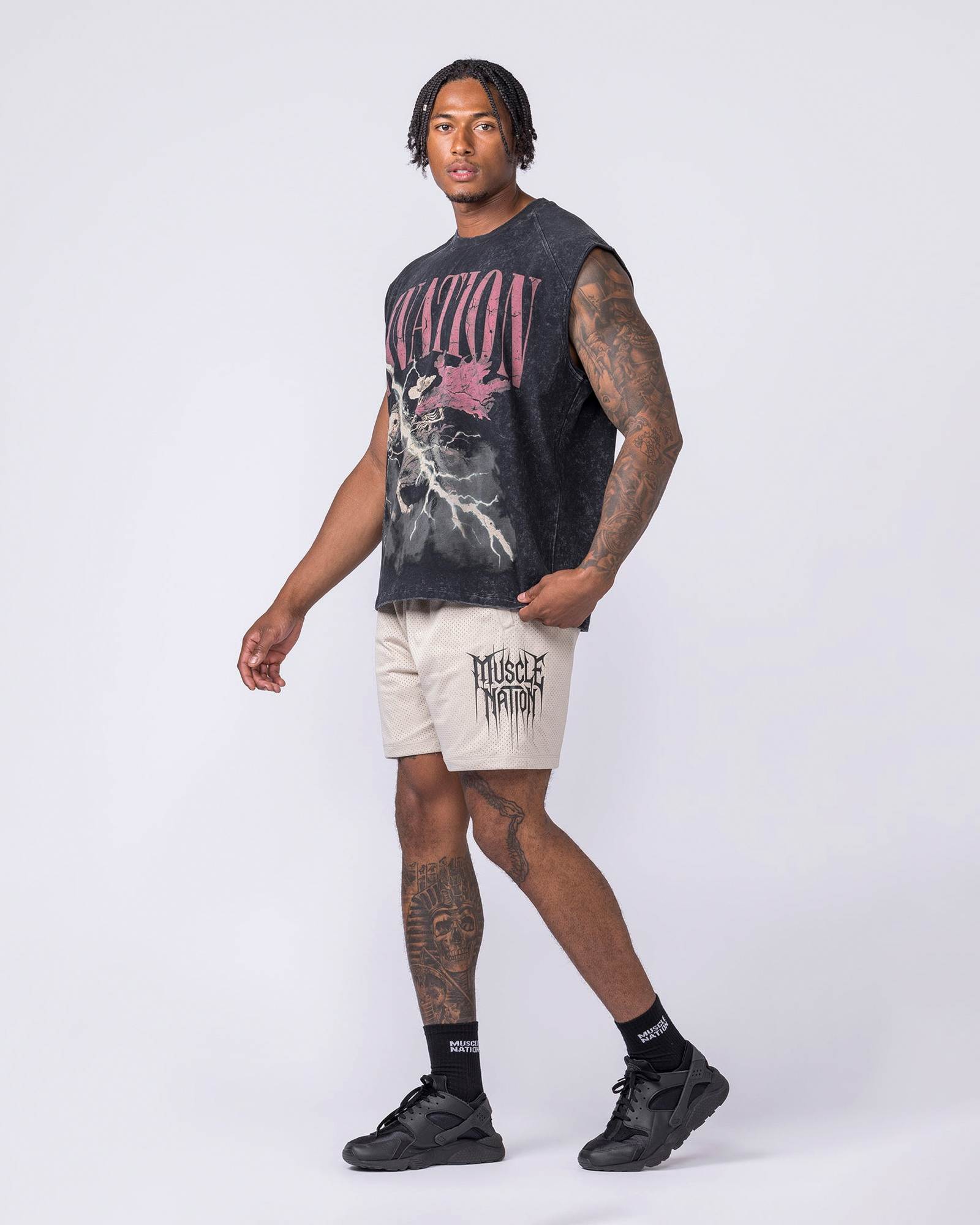 Metalcore Lay Up 5" Shorts - Cream