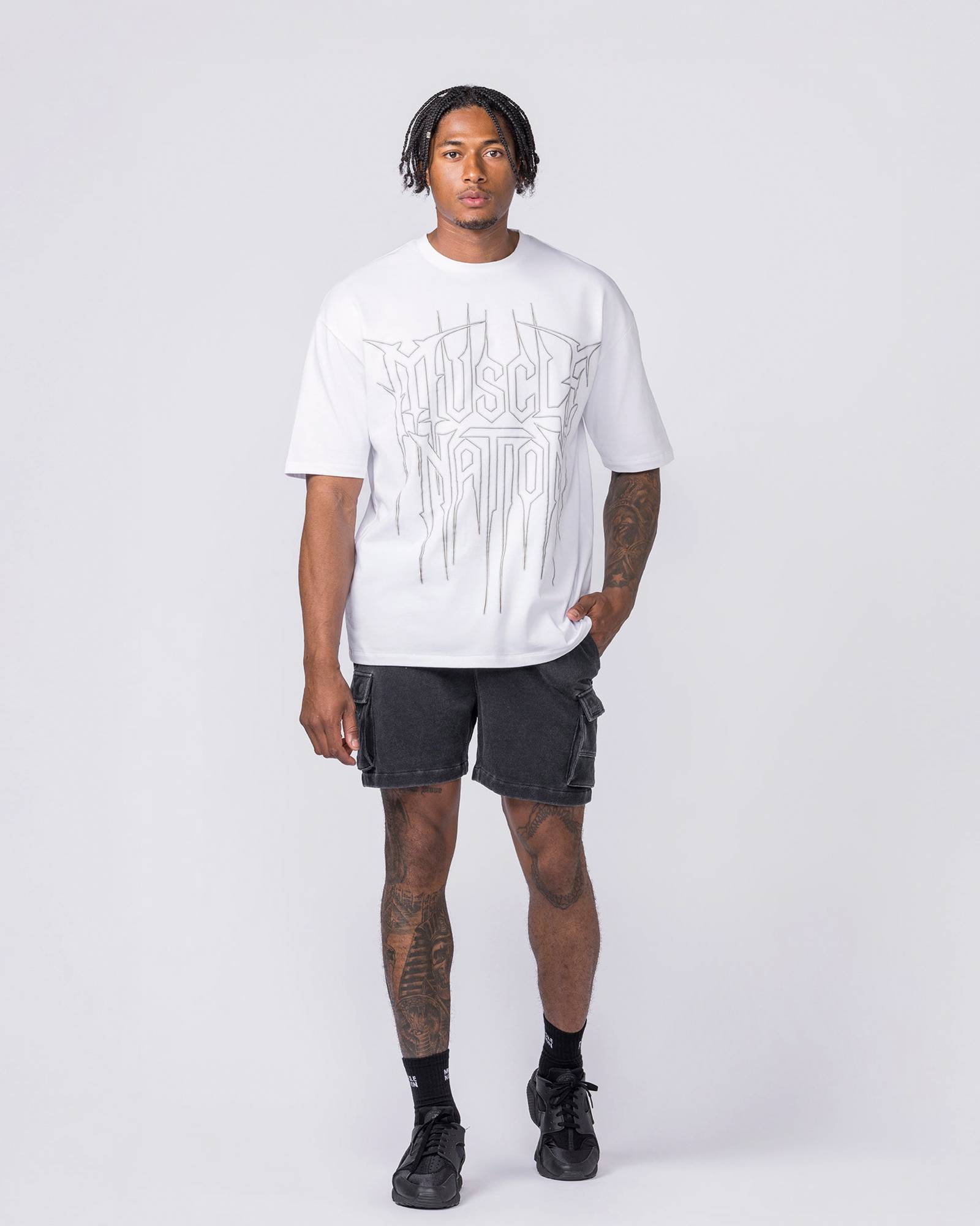 Metalcore Oversized Tee - White