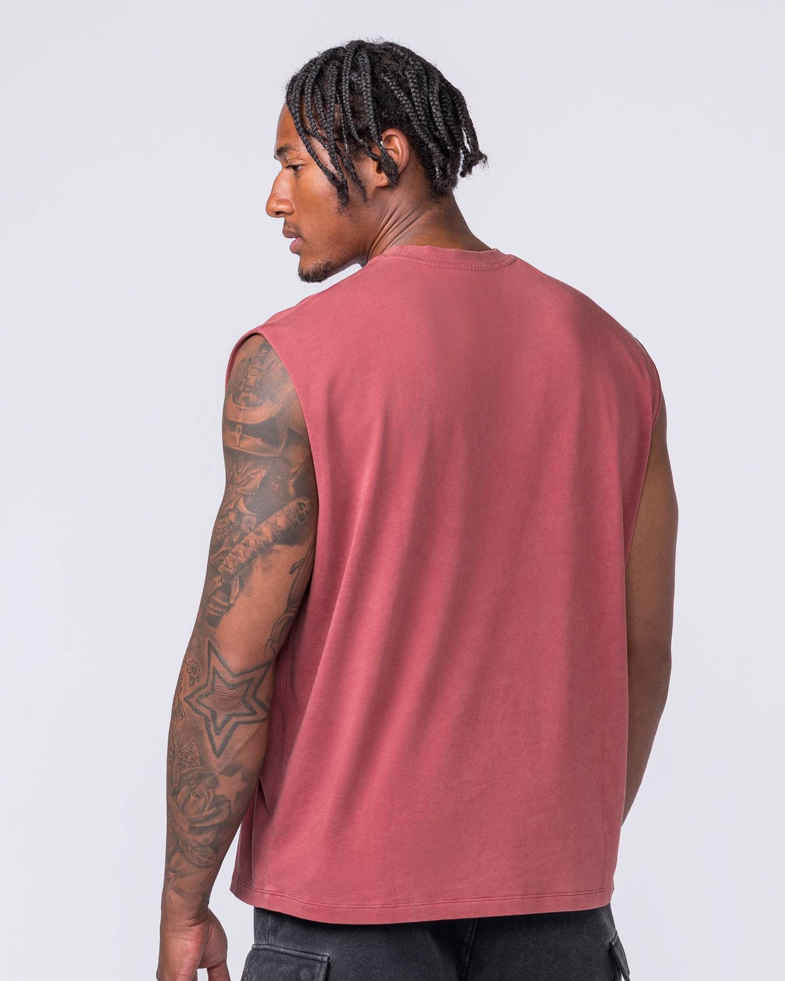 Metalcore Vintage Boxy Muscle Tank - Washed Rust