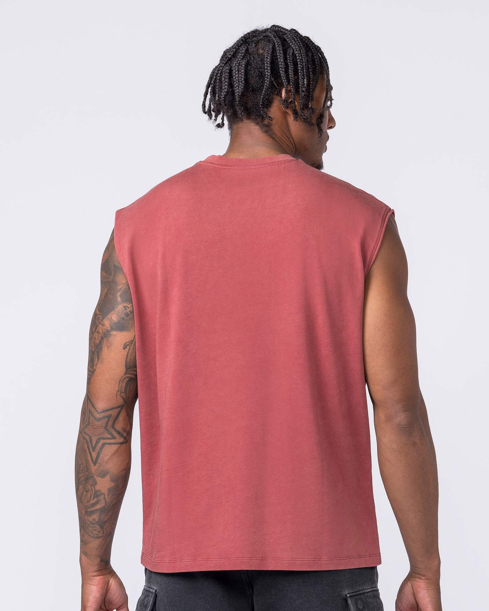 Metalcore Vintage Boxy Muscle Tank - Washed Rust