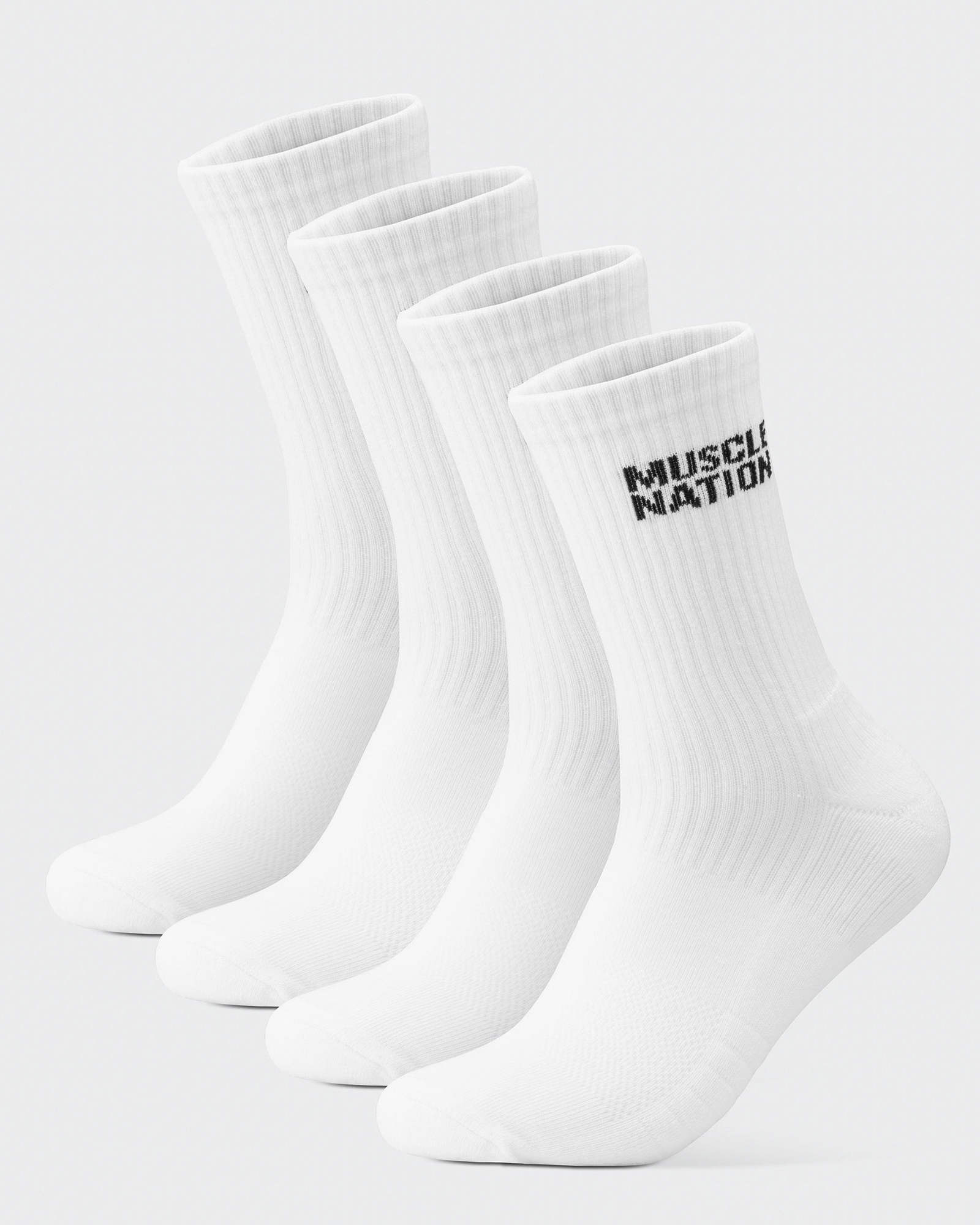 Mens Essential Crew Socks (2x Pack) - White