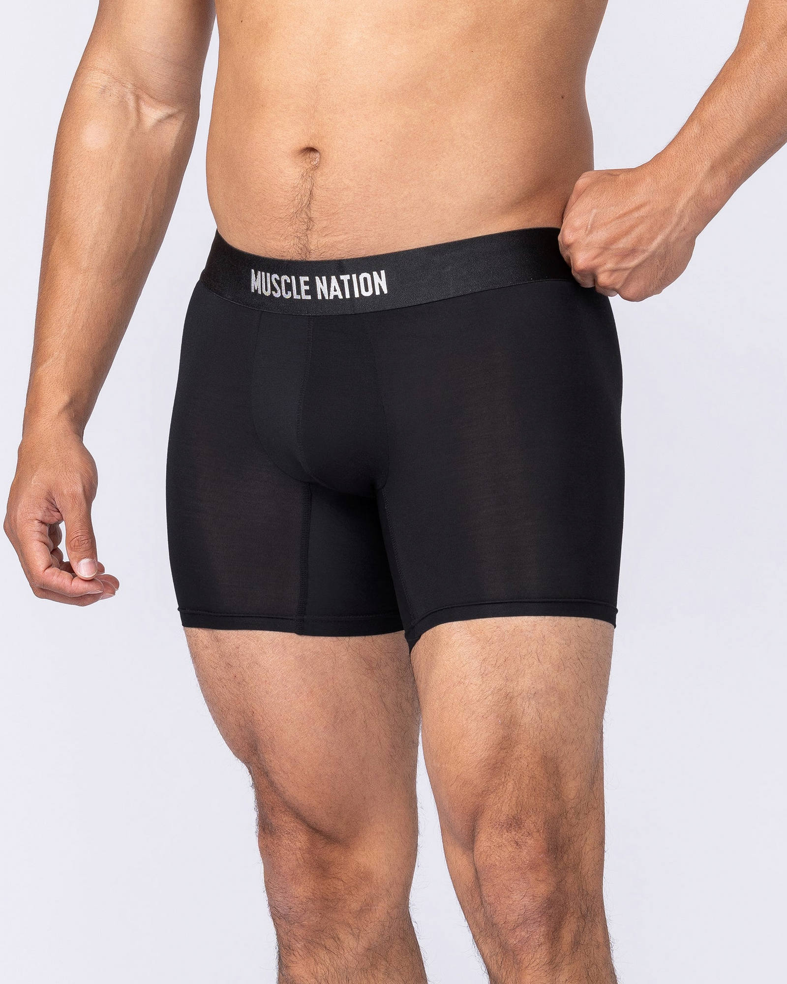 Mens Boxer Briefs - 3Pack - Black