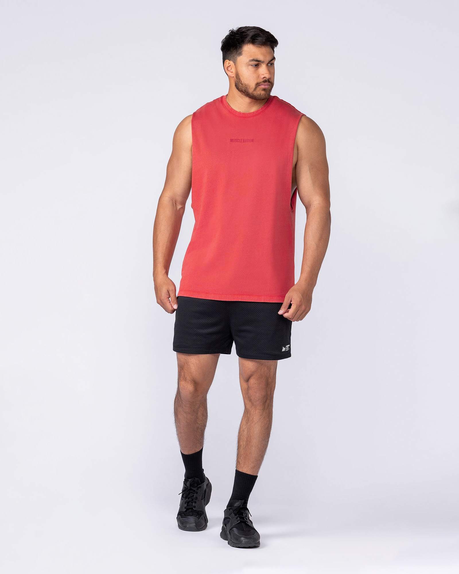 Vintage Training Drop Arm Tank - Washed Red