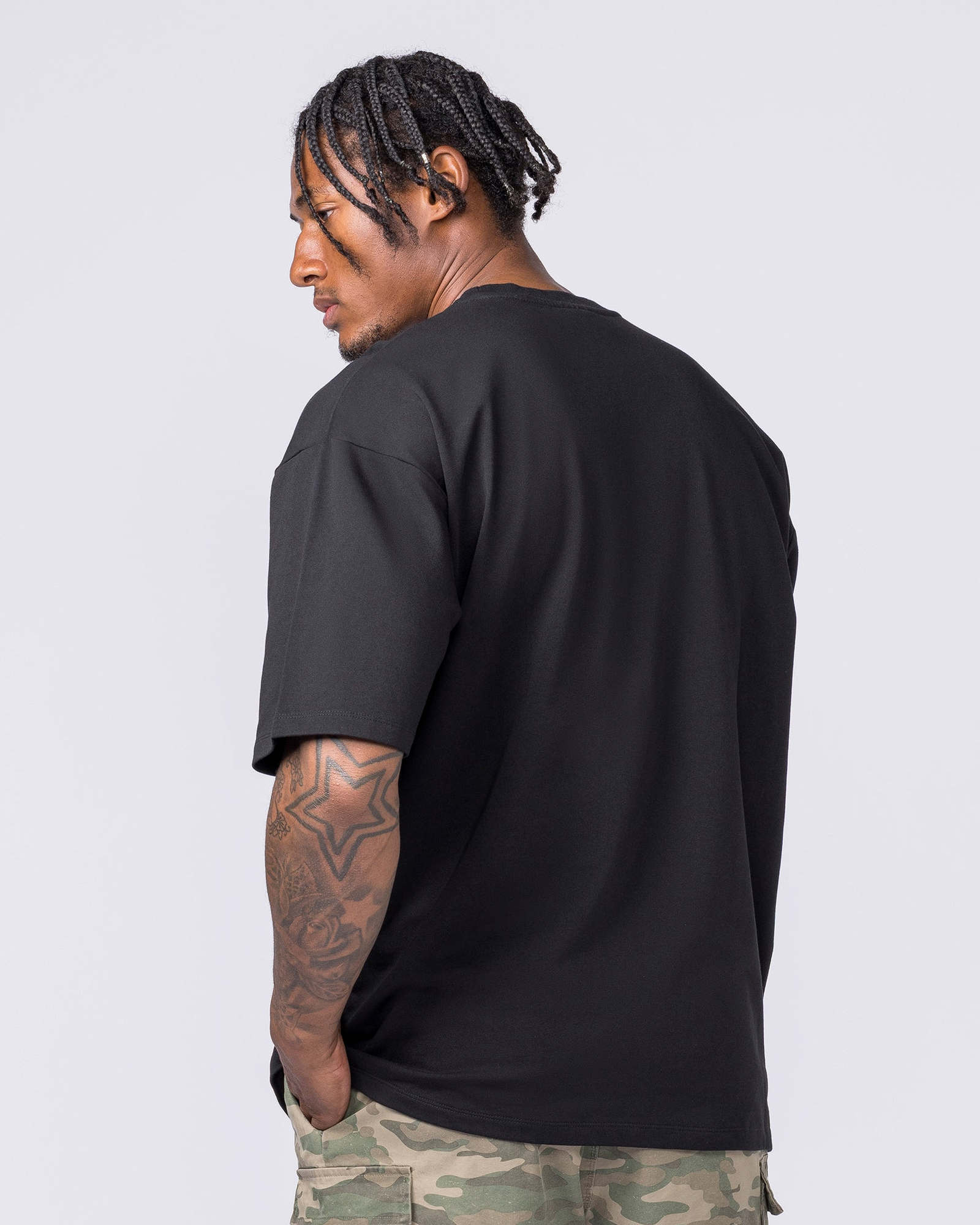 MN Loopback Oversized Tee - Black