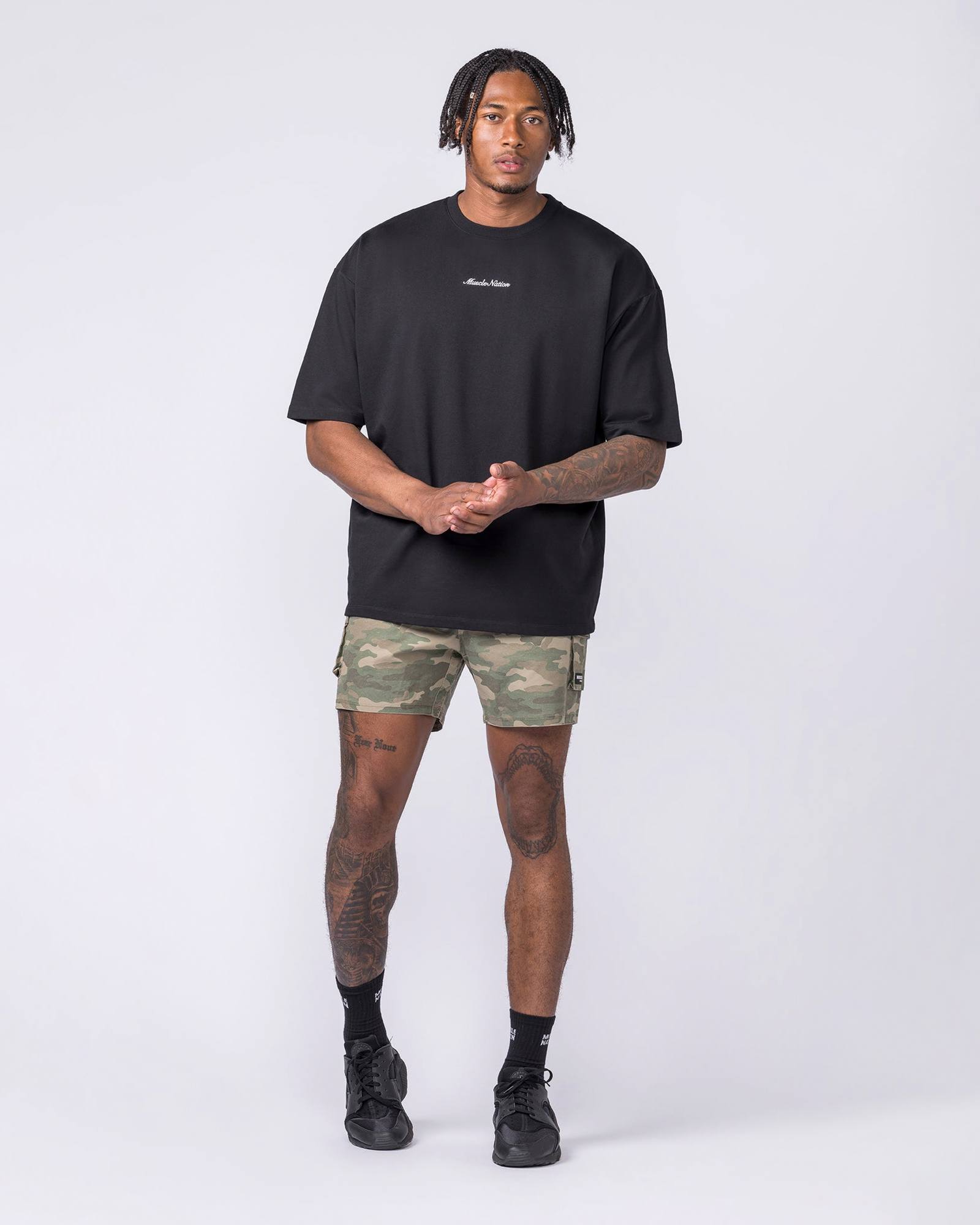 MN Loopback Oversized Tee - Black