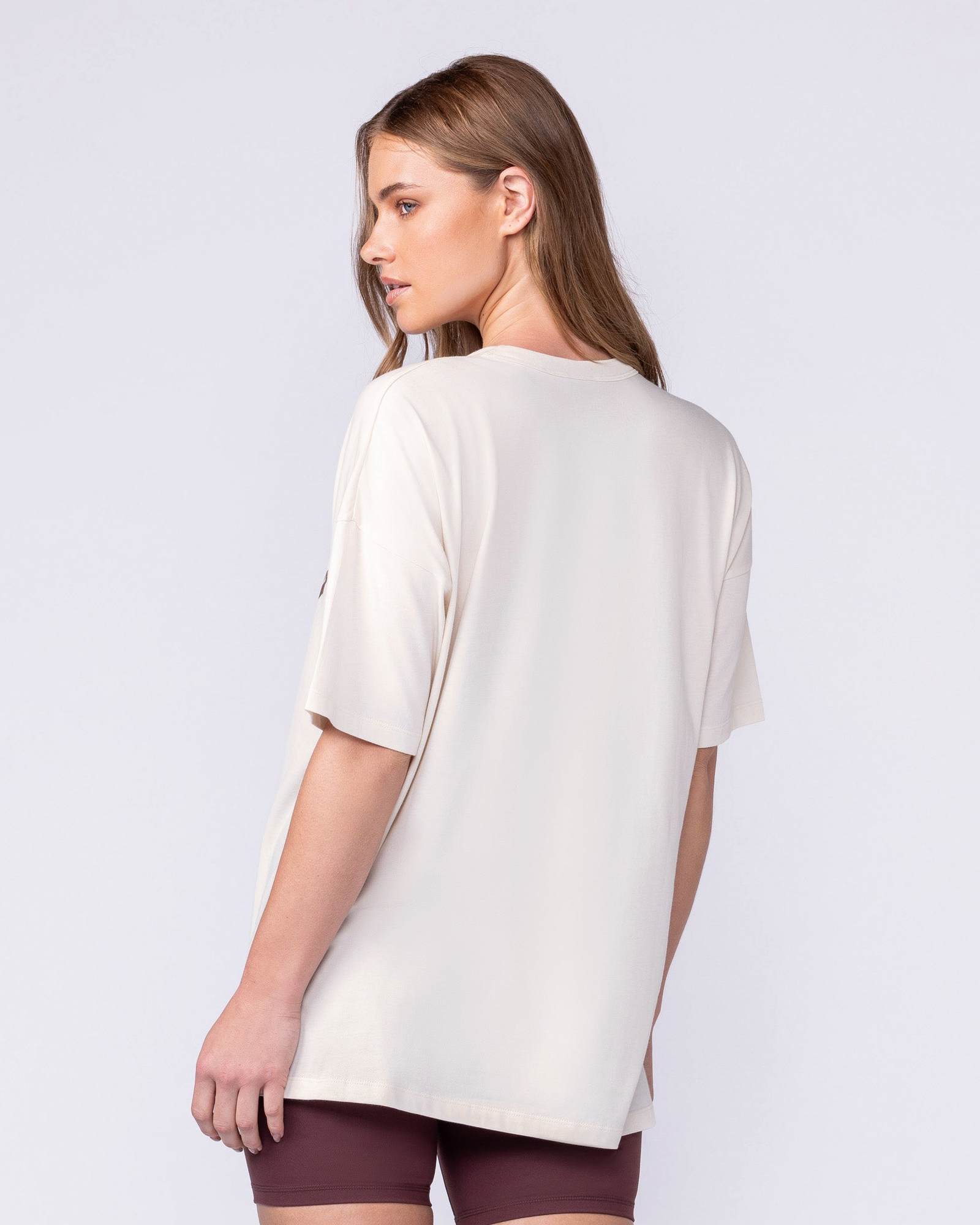 MN Saloon Oversized Tee - Travertine