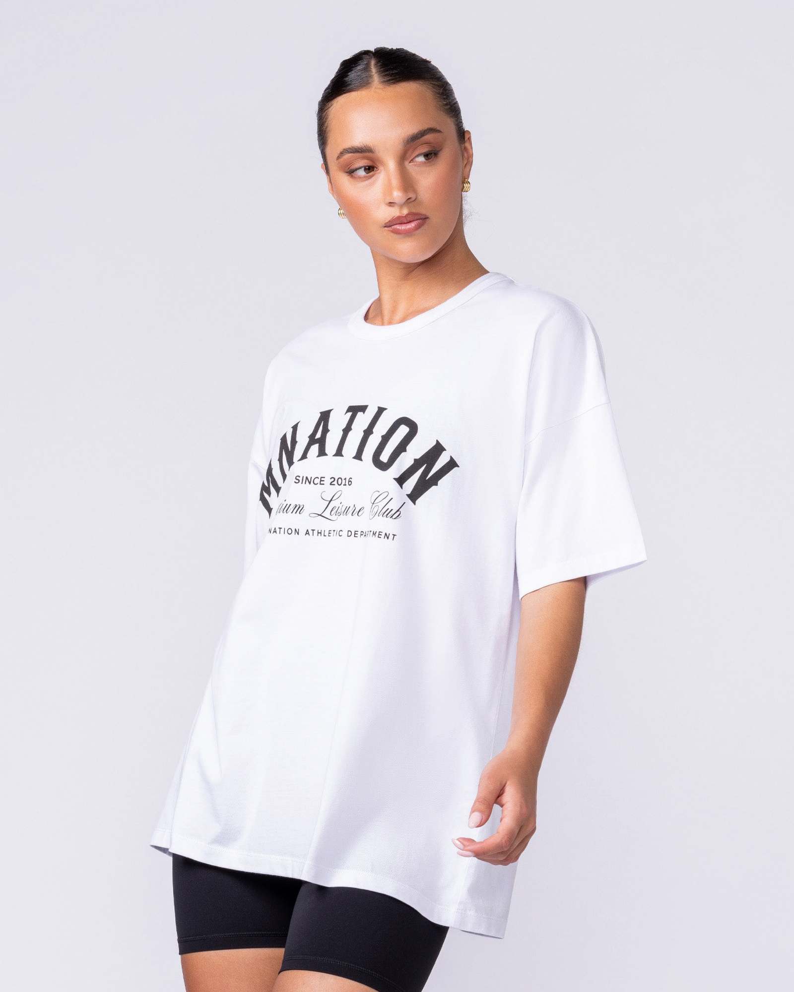 MN Saloon Oversized Tee - White