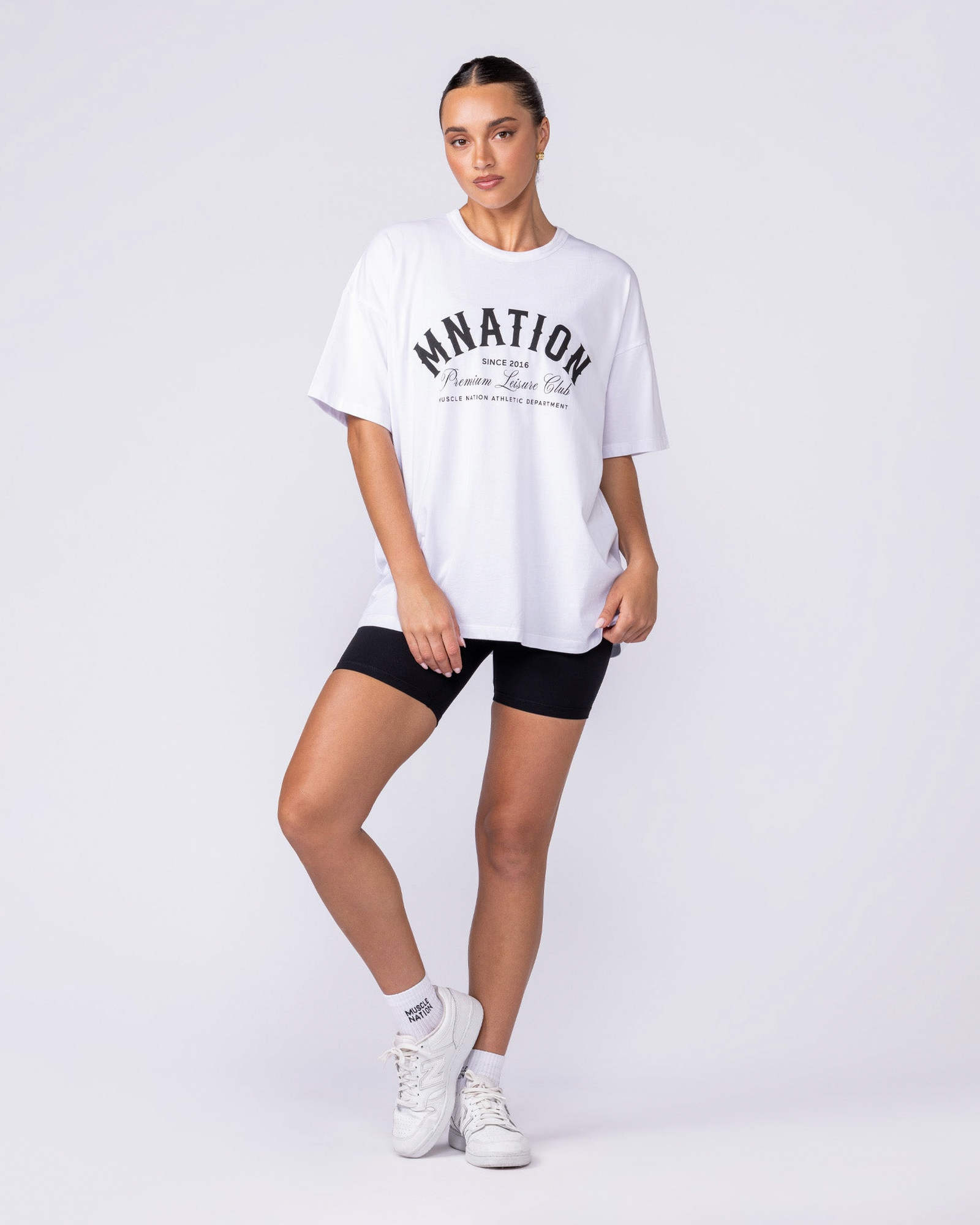 MN Saloon Oversized Tee - White